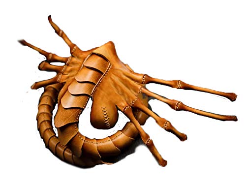 Facehugger Leather Face Mask Kit - Horror Cosplay Prop for Halloween & Movie Costumes - Perfect for Alien-Themed Parties & Sci-Fi Events