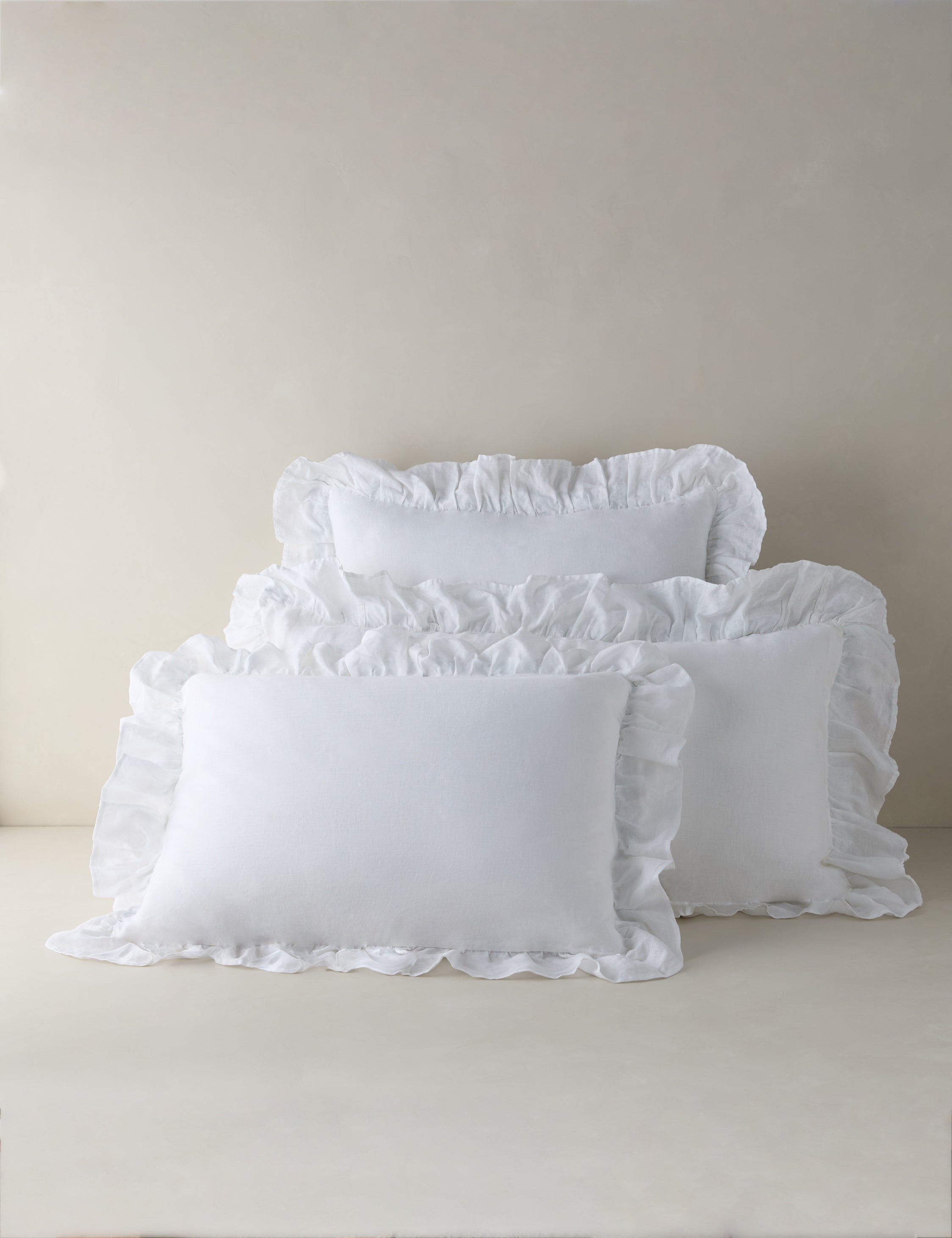 Charlie Linen Sham by Pom Pom at Home - Premium Decorative Pillow Cover for Bedroom & Living Room - Perfect for Farmhouse, Boho & Coastal Home Decor