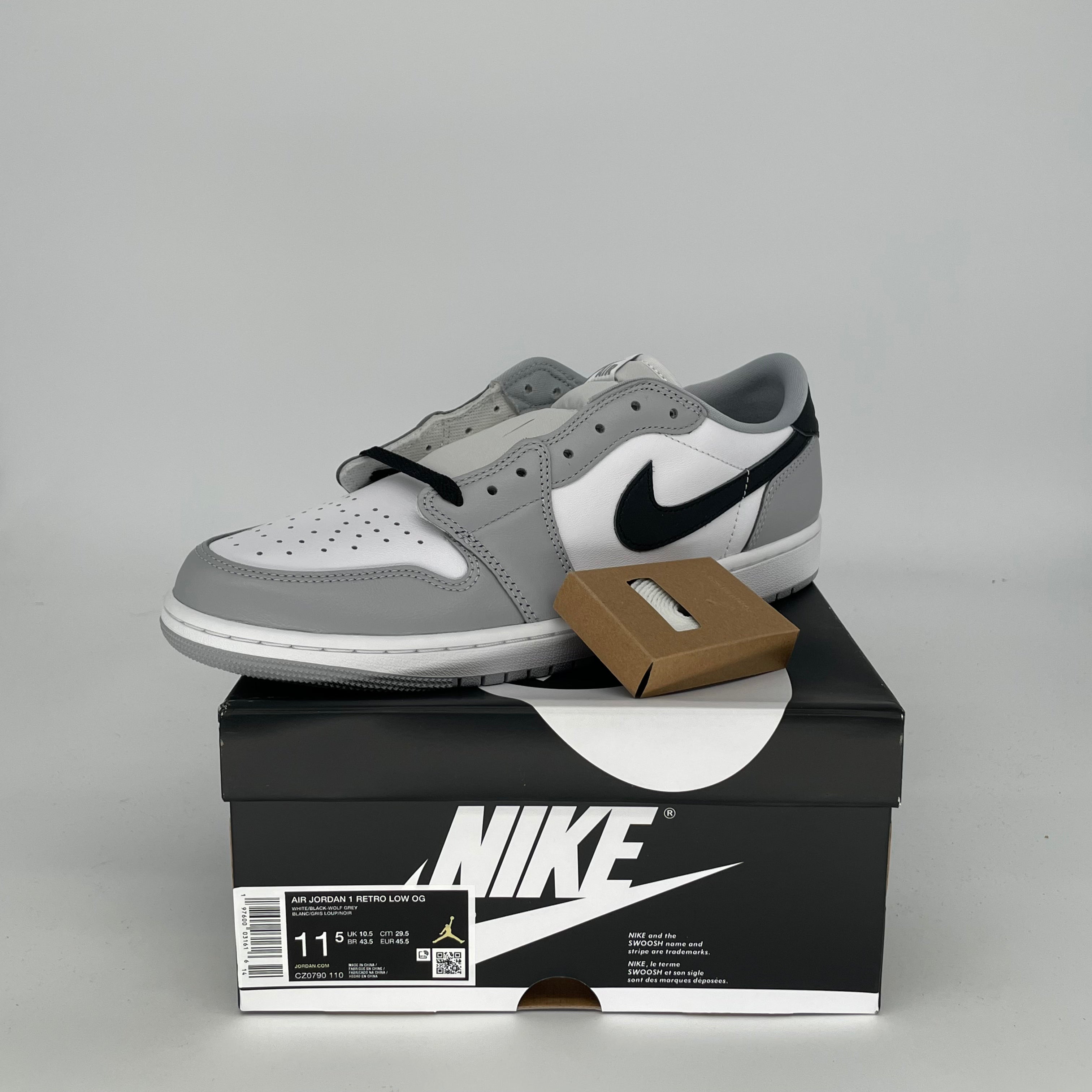 AIR JORDAN 1 LOW BARONS Men's Sneakers - Size 11.5 (CZ0790-110) | Retro Basketball Shoes for Casual Wear & Street Style