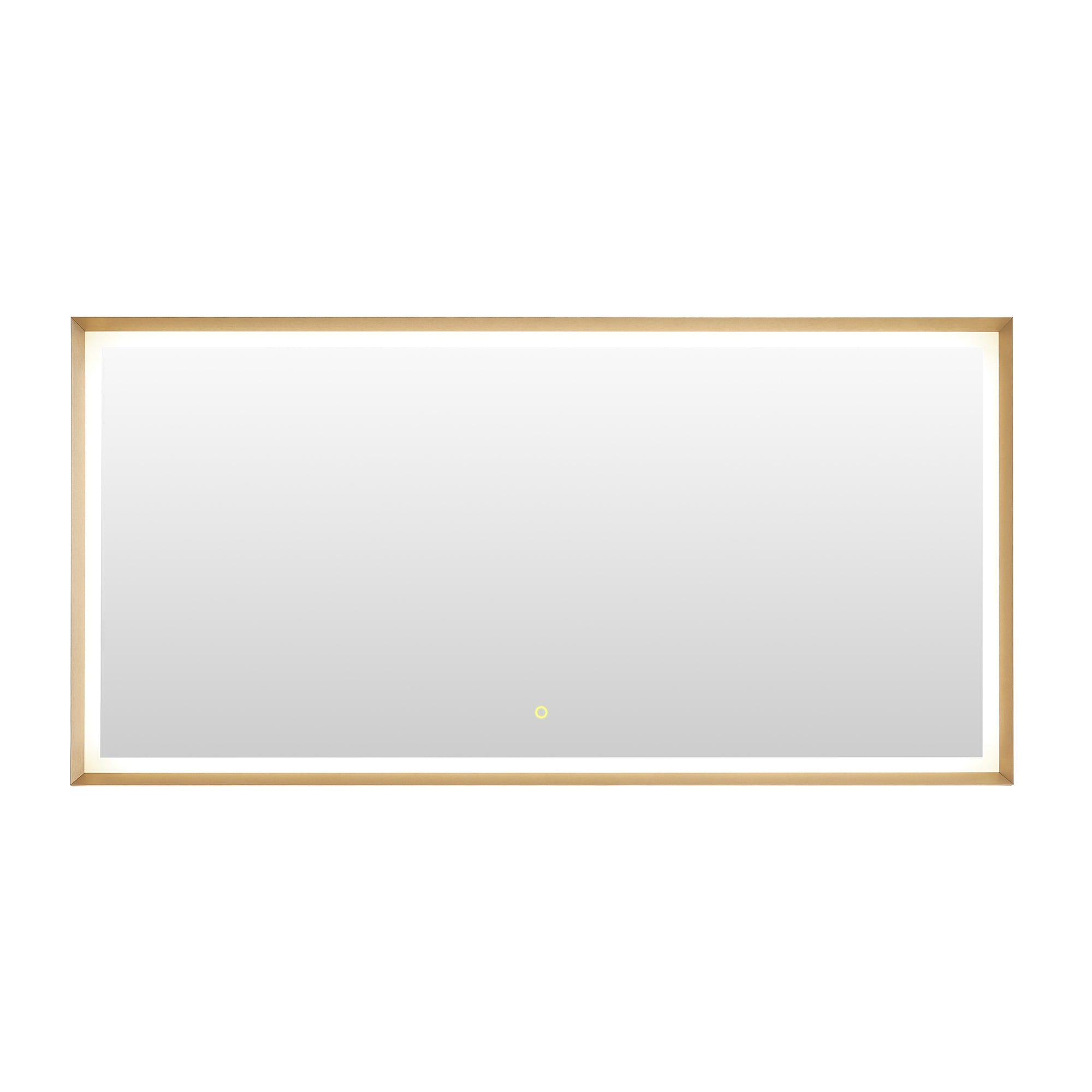 Apollo Rectangular Anti-Fog Dimmable LED Bathroom Mirror - Modern Vanity Wall Mirror with Aluminum Frame - Perfect for Makeup, Shaving & Home Decor