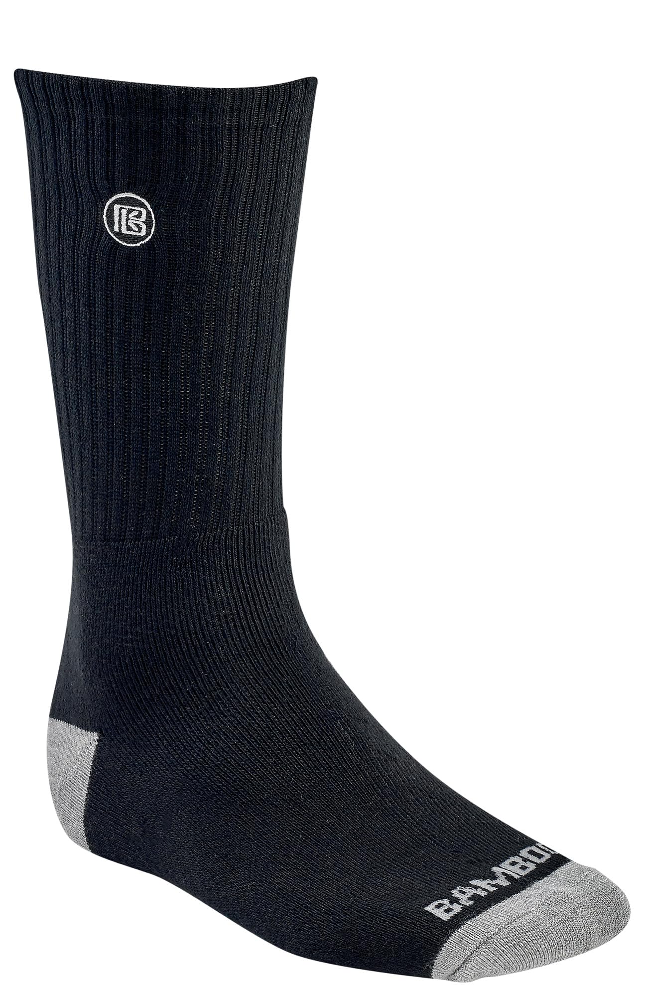 Premium Bamboo Crew Work Socks for Men & Women - Moisture Wicking, Odor Resistant, Breathable & Comfortable - Ideal for Sports, Hiking, Running & Daily Wear