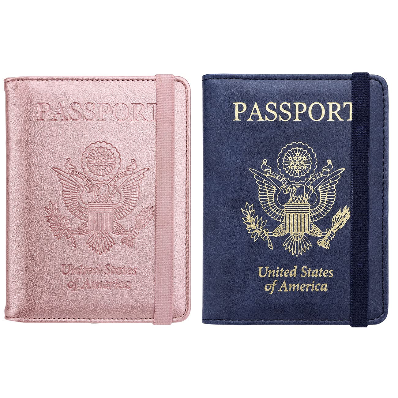 Premium Travel Accessories Set - RFID Blocking Passport Holder & Leather Travel Wallet (Perfect for International Trips, Vacations & Business Travel)