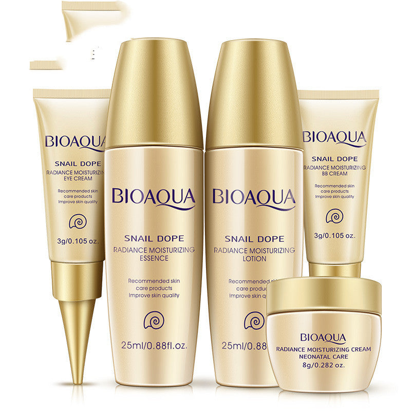 Snail Mucin Skincare Set - Travel Size Sample Kit for Hydration & Anti-Aging | Perfect for On-the-Go Beauty Routine & Travel Essentials