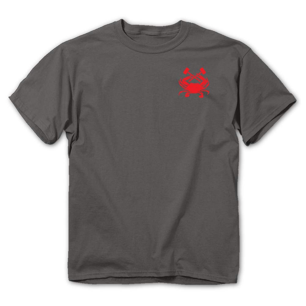 Men's Funny Hit That Crab Graphic T-Shirt - Casual & Humorous Summer Tee for Beach Parties & Outdoor Activities