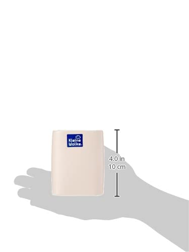 Kleine Wolke Cubic Contemporary Stoneware Tumbler - 9cm Tall x 7.4cm Wide Ceramic Coffee Mug - Rose Pink Color - Perfect for Home, Office & Gifts