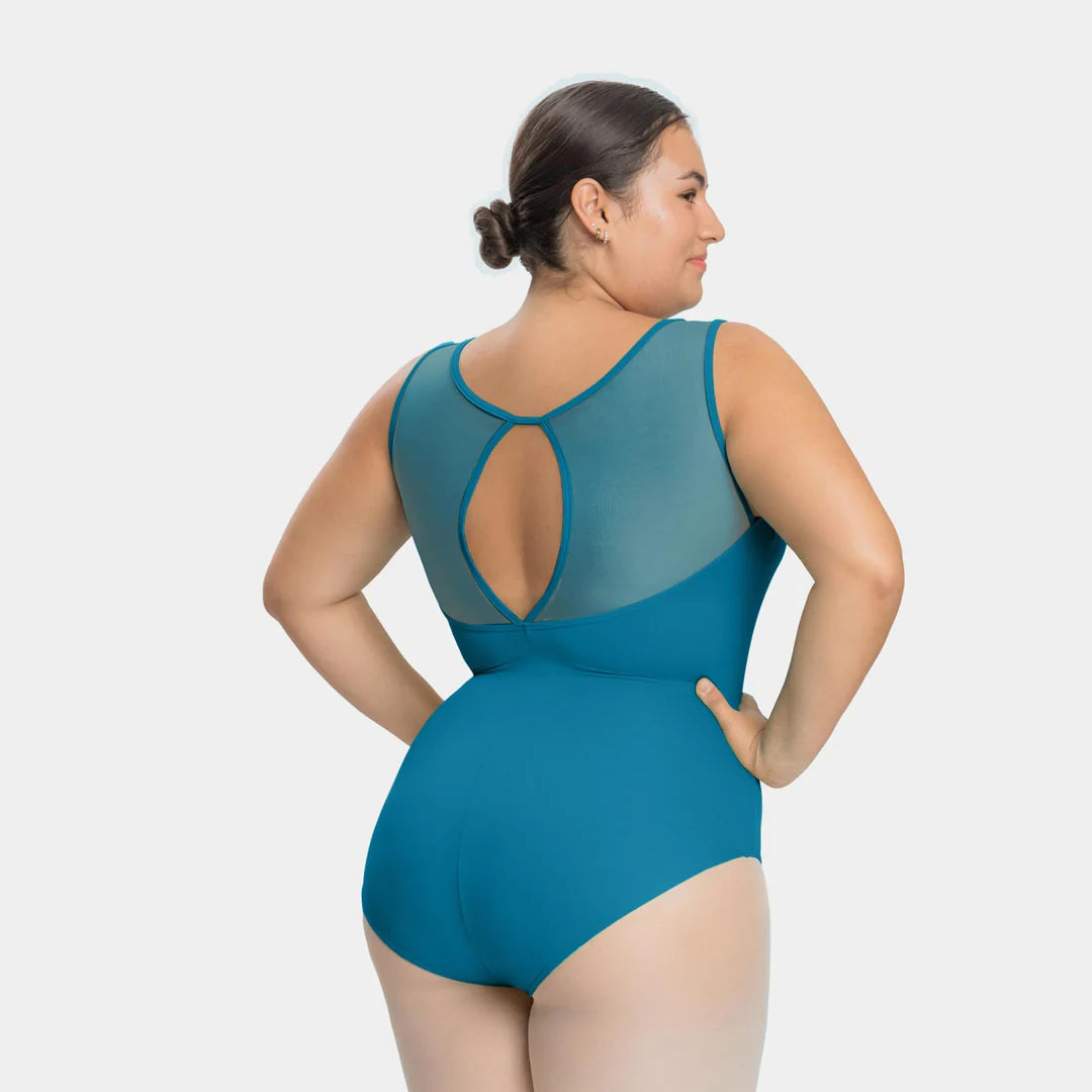 Só Dança Adult Curvy GEMINA Keyhole Back Leotard - Stretchy Dancewear for Ballet, Jazz & Contemporary - Perfect for Performances & Practice