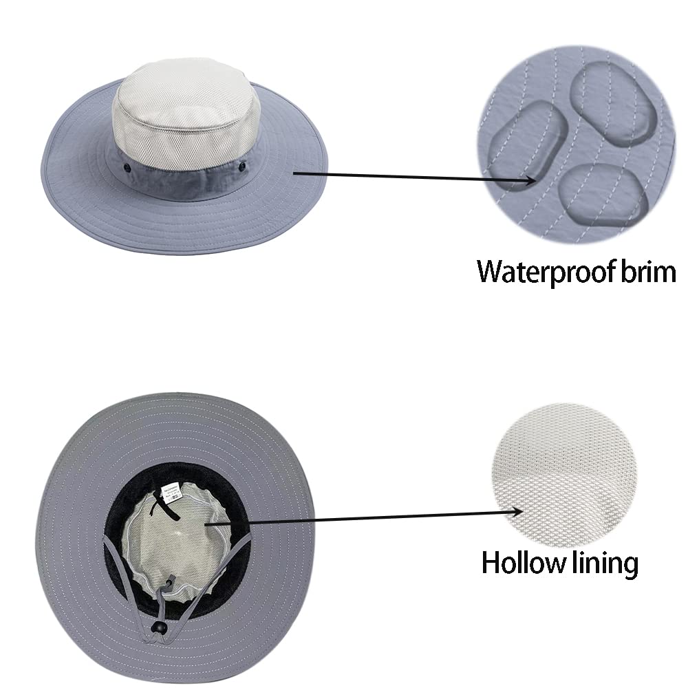 Fishing & Weed Eating Hat with Sun Protection & Mosquito Head Net - Outdoor Mesh Hat with Hidden Net for Fishing, Gardening, and Hiking