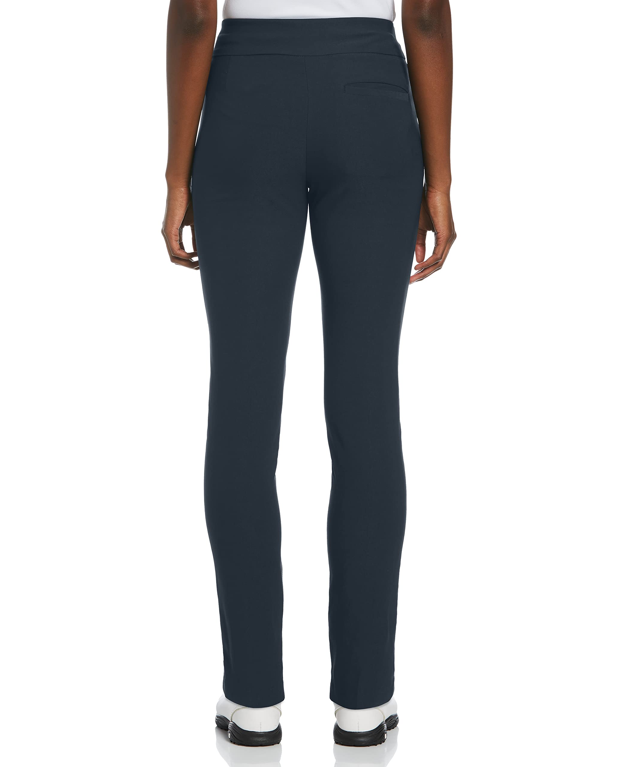 Grand Slam Women’s Pull-On Golf Pants - Stretch Fabric & Moisture-Wicking Technology - Flat Front Design - Premium Women's Golf Apparel - Perfect for Golf Course & Casual Wear