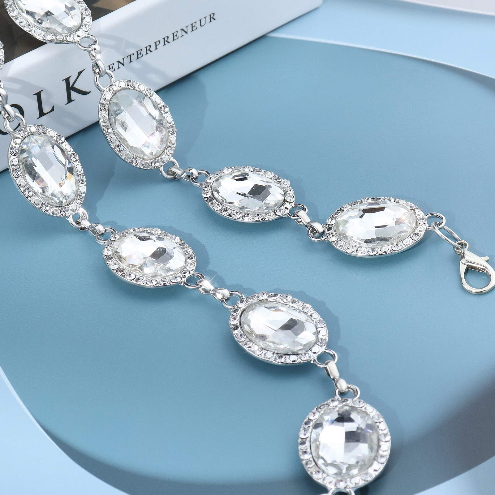 Elegant Women's Metal Waist Chain Belt with Crystal Accents - Perfect for Dresses, Parties, and Special Occasions