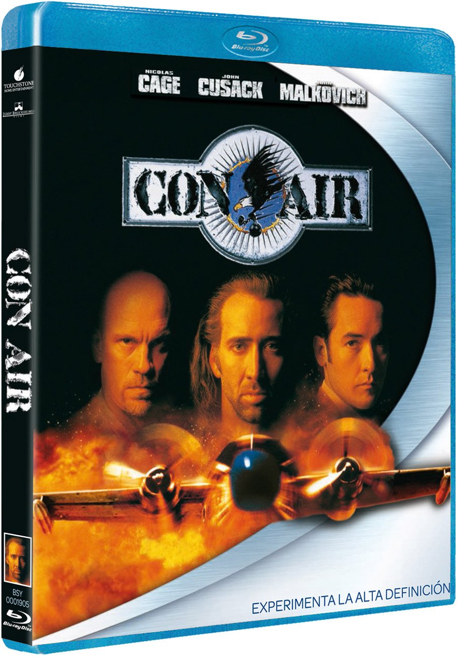 Con Air (Convicts in the Air) - Action Thriller Movie DVD - Nicolas Cage Classic Film - Perfect for Movie Nights & Action Fans