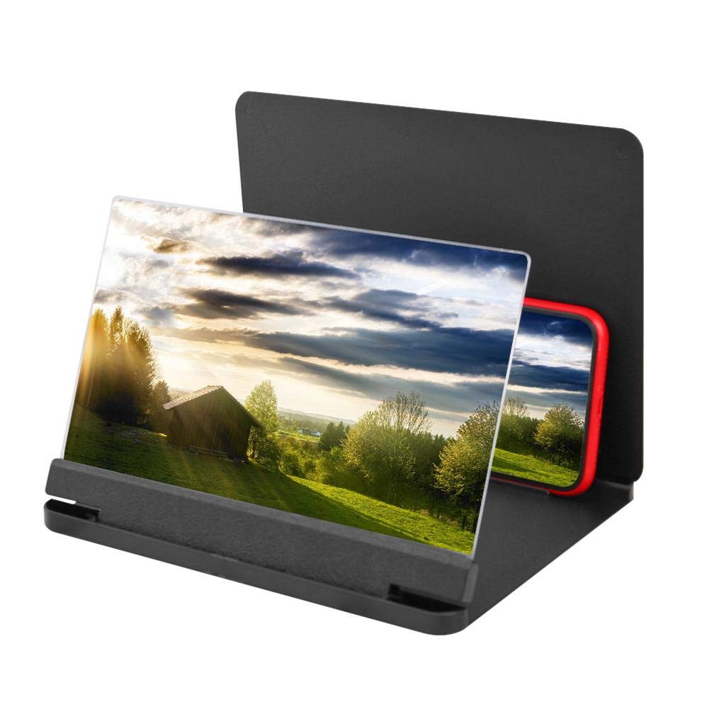 JKXWX 3D HD Phone Screen Magnifier - Foldable Mobile Phone Screen Amplifier for Watching Movies, Video Enhancement & Hands-Free Viewing | Perfect for Home Entertainment, Travel & Bedtime Viewing