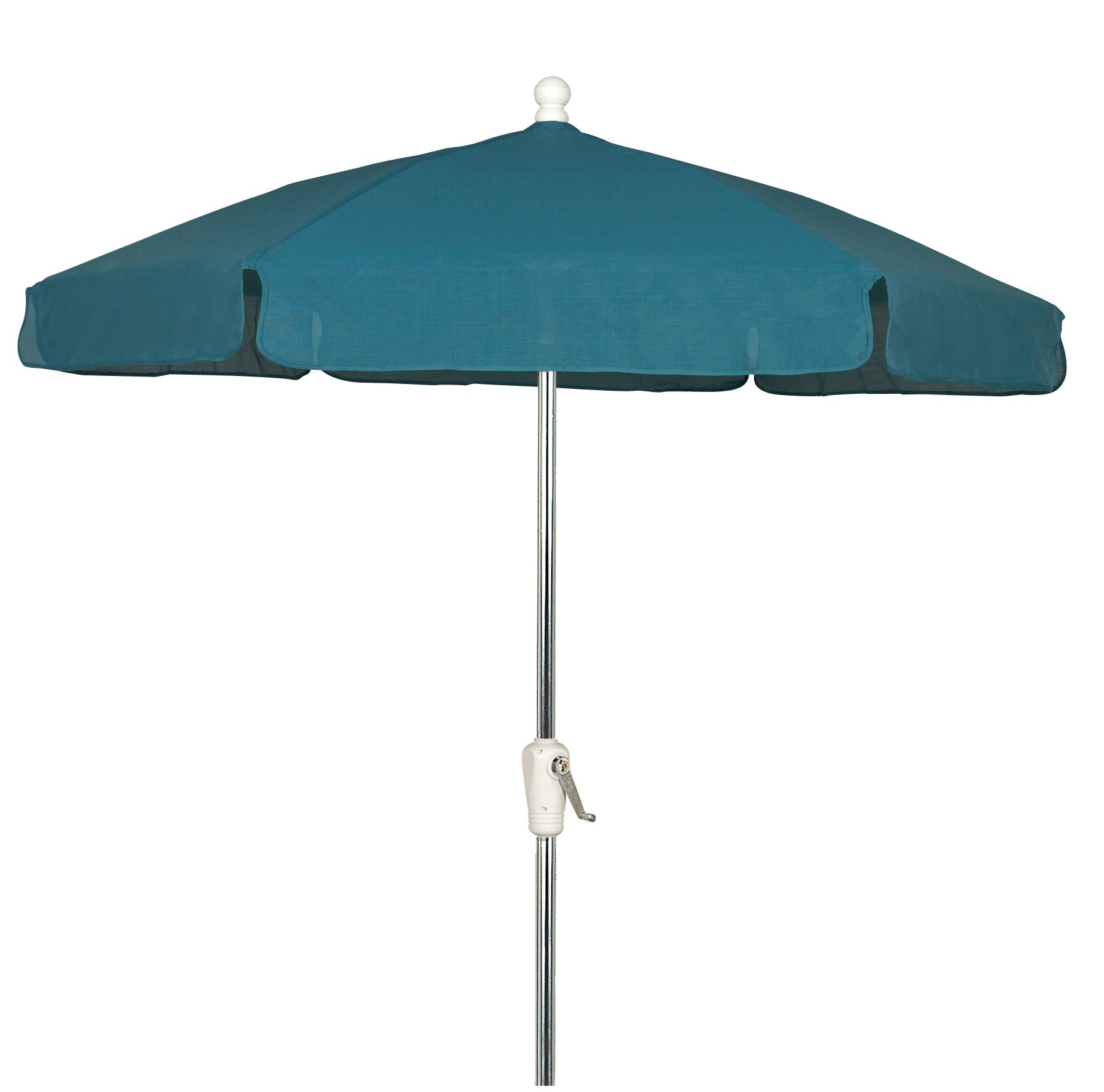 7.5ft Teal Garden Umbrella with Push-Button Tilt & Aluminum Pole - Perfect for Patio, Deck, Poolside and Outdoor Dining
