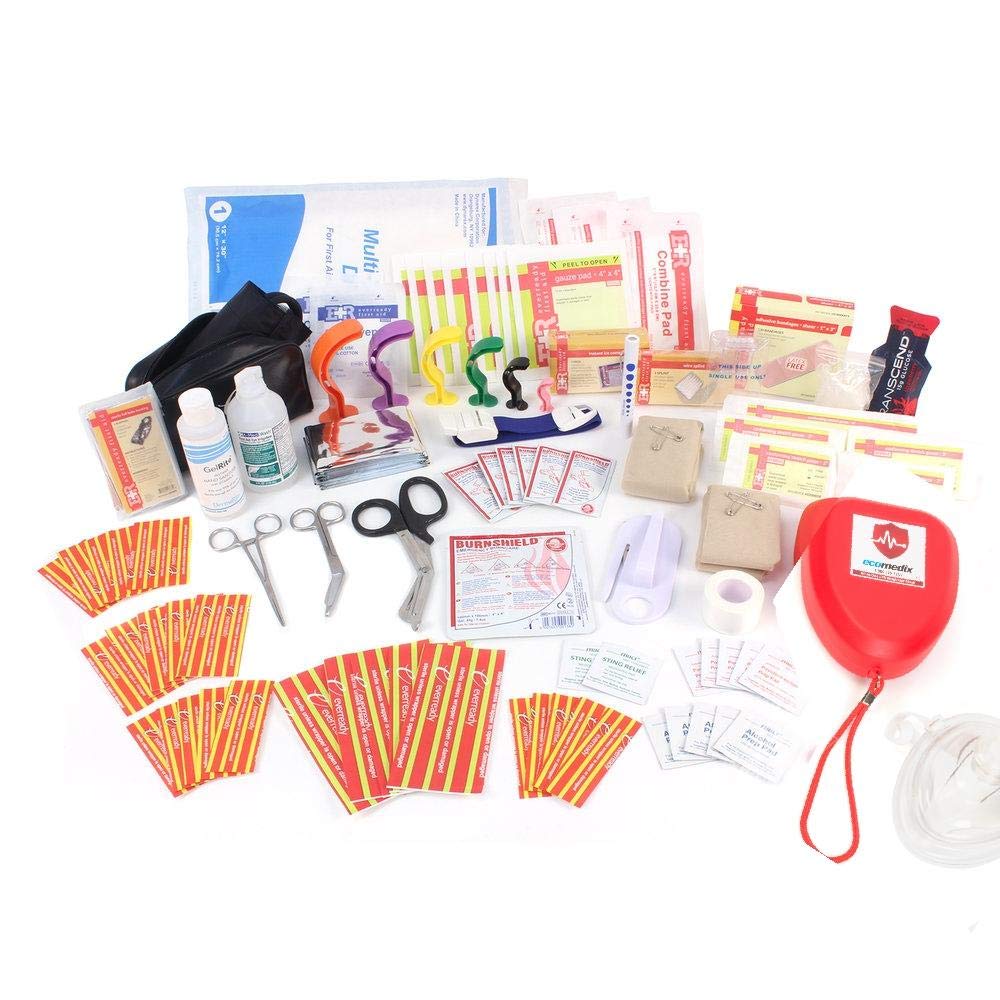 Professional First Aid Trauma Kit with Emergency Medical Supplies - Essential for Home, Car, Camping & Outdoor Safety