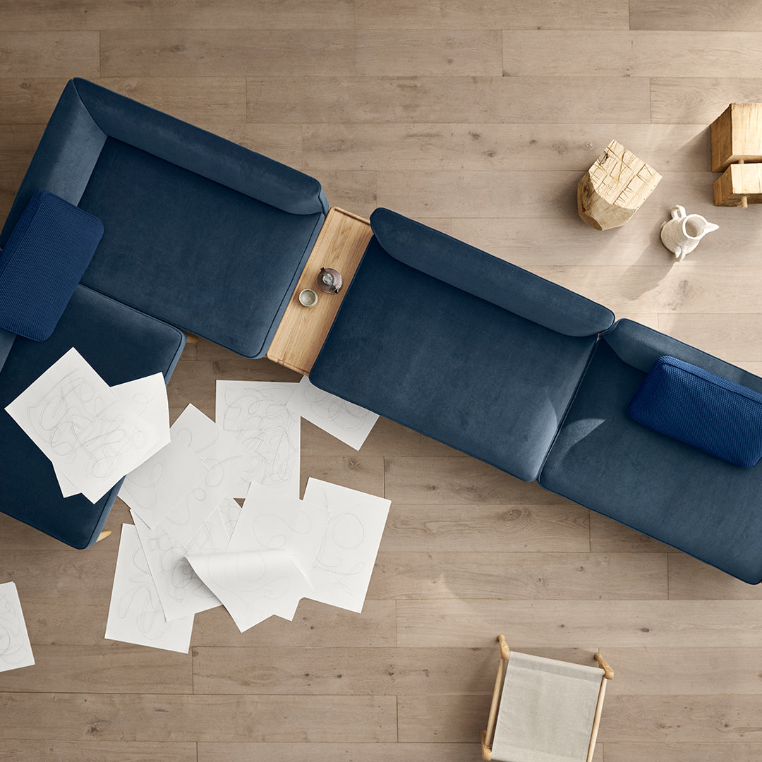 E301 Embrace Modular Sofa - Center Section with Removable Cushions | Customizable Living Room Furniture for Modern Home & Office Use