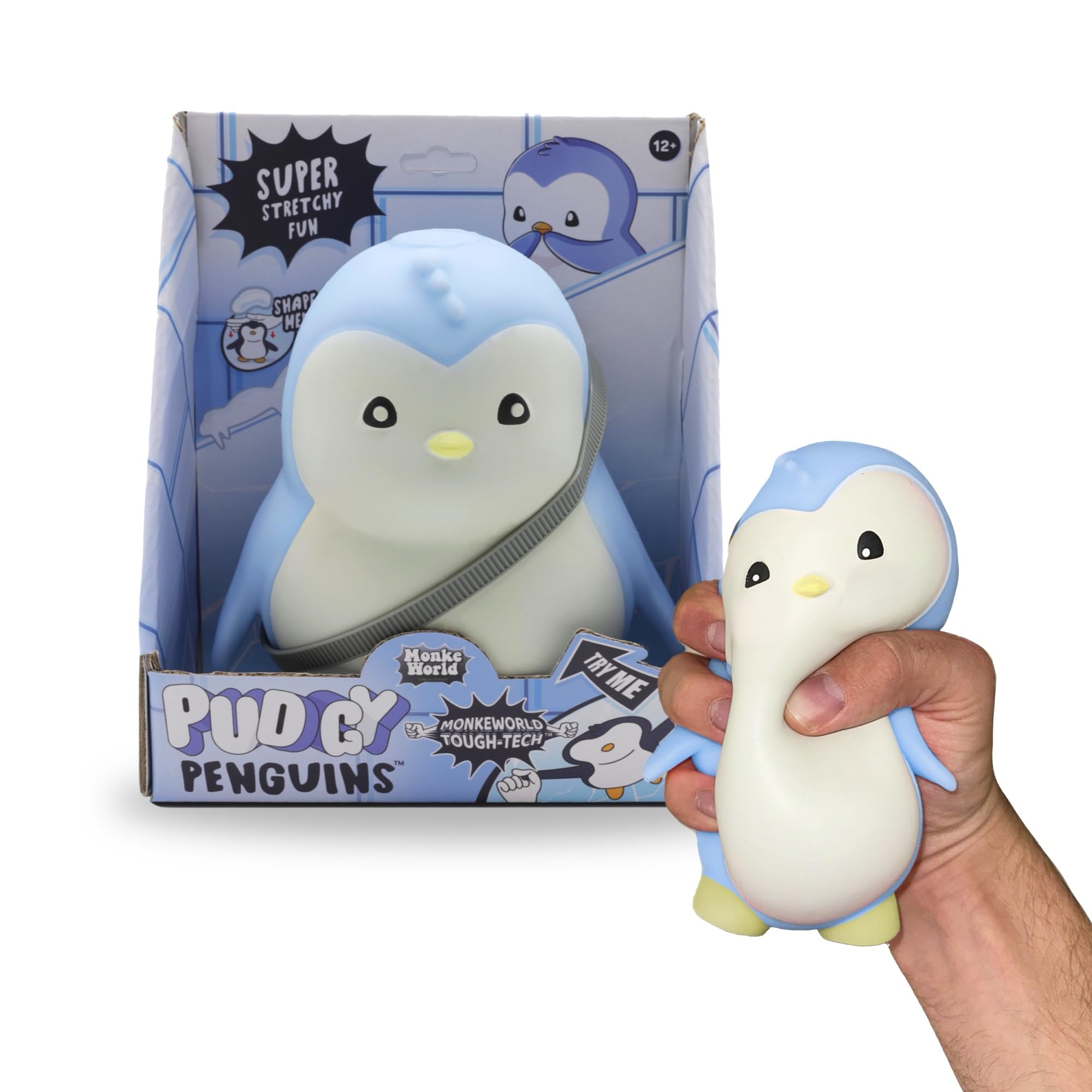 Original Blue Penguin Squishy Fidget Toy for Kids - Stress Relief & Playtime Fun