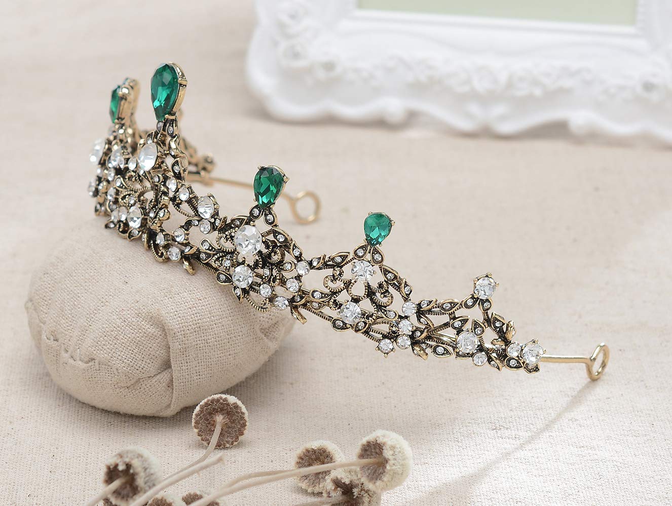 Sparkling Crystal Mermaid Crown - Elegant Birthday Tiara for Princess, Sweet 16 & Quinceañera | Fairy Queen Headband for Parties, Pageants & Special Occasions