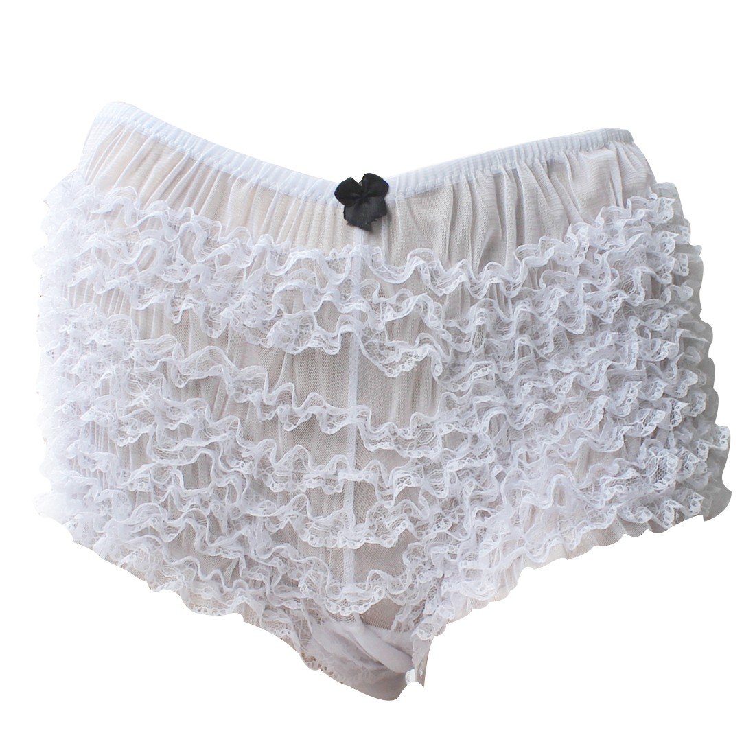 Sexy Women's Lace Boyshort Panties - Ruffled Dance Bloomer Knickers & Hot Shorts Underwear for Women - Perfect for Dance, Cosplay, and Intimate Moments