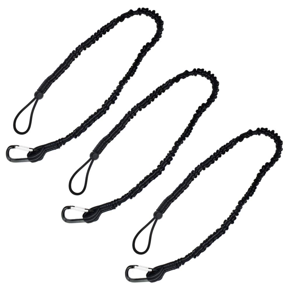 3 Pack Tool Lanyard with Safety Hook - Heavy Duty Fall Protection Equipment for Construction Workers | Prevent Dropped Tools on Job Sites