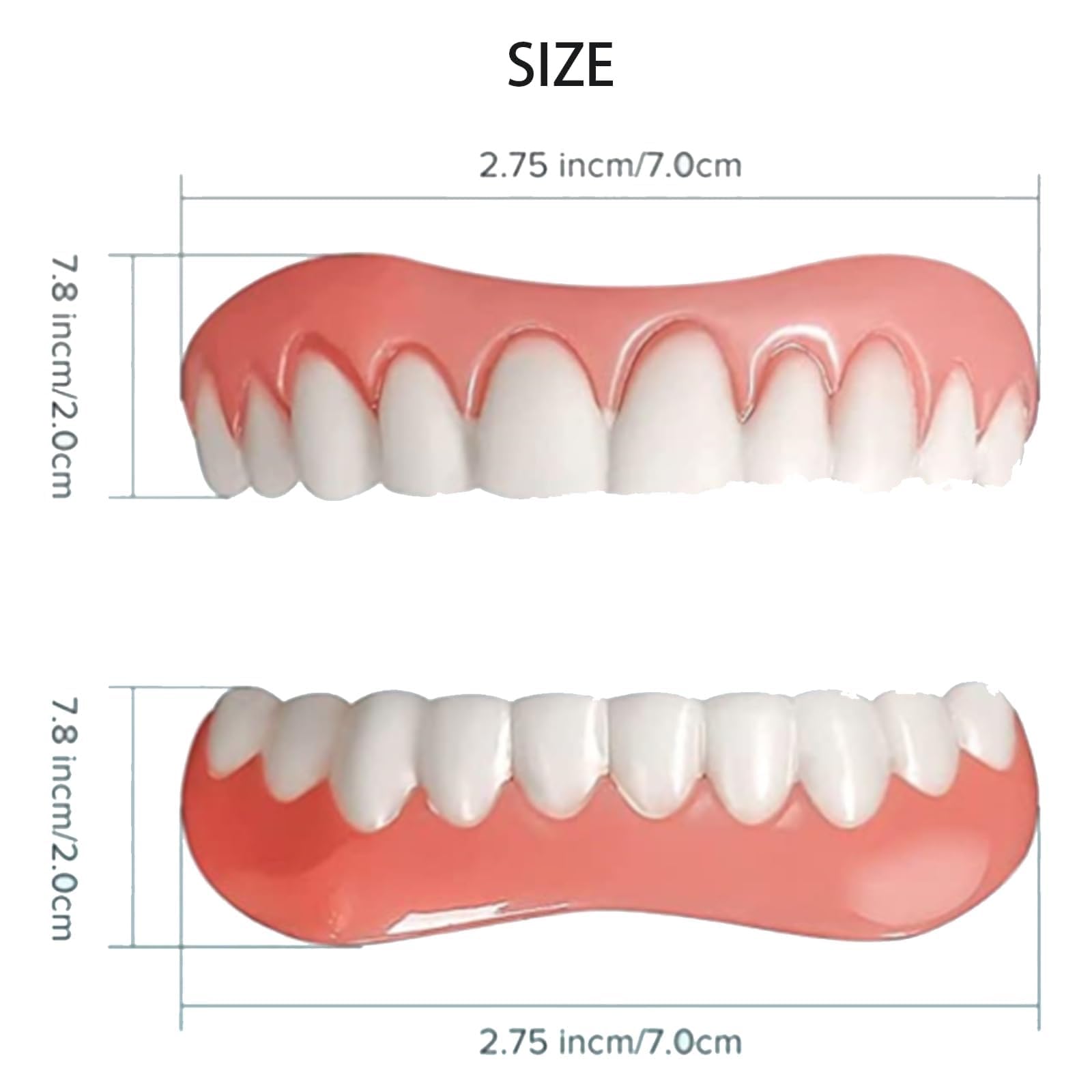 Yunpso Denture Silicone Reline Kit - Natural & Comfortable Teeth Veneers for Men & Women (1 Set) | Perfect for Denture Adjustments, Comfort Enhancement & Daily Wear