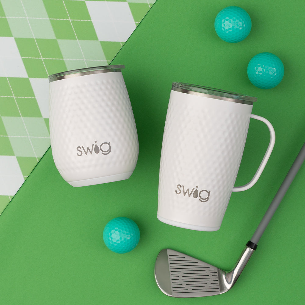18oz Golf Ball Design Insulated Travel Mug - Leak-Proof Coffee Tumbler for Golfers, Office & Outdoor Adventures