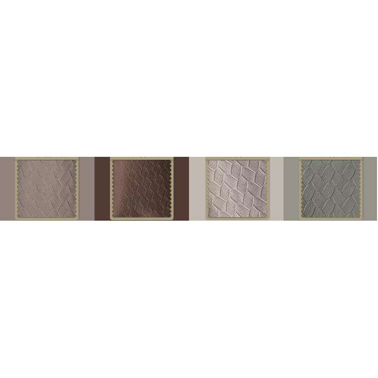 Taylor H. Luxury Jacquard Velvet Woven Design Curtains - Beige & Gray Blackout Drapes for Living Room, Bedroom & Home Theater (Set of 2 Panels)