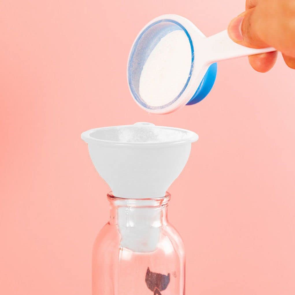 Premium Food Grade Silicone Wide Mouth Funnel - Flexible Kitchen Funnel for Canning, Condiments & Liquids - Durable Squeeze Bottle & Jar Filler for Home, Restaurant & Commercial Use - Perfect for Sauces, Oils, Honey & DIY Projects (White)