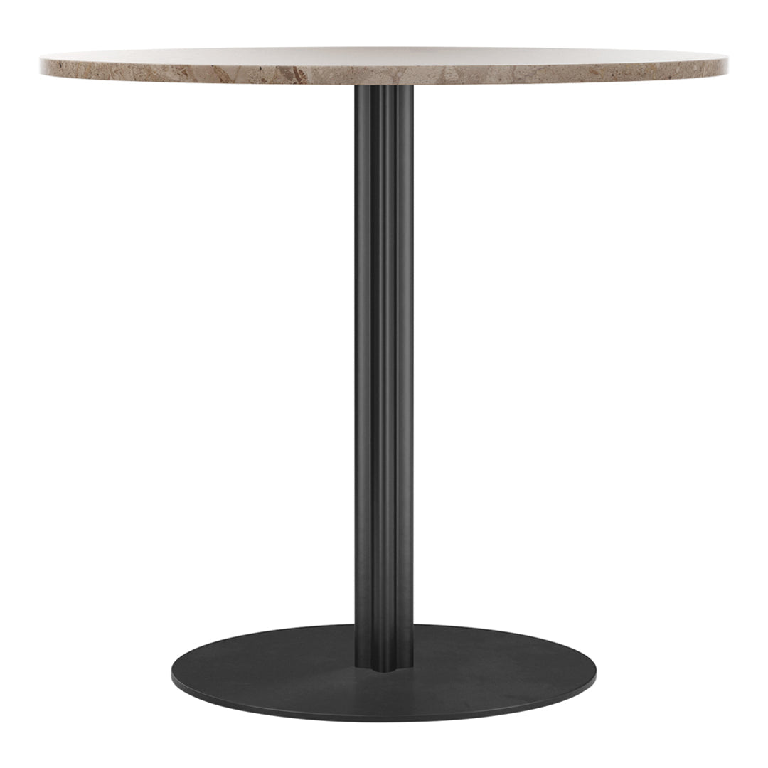 Modern Round Harbour Column Dining Table - Stylish & Durable for Kitchen, Dining Room, and Outdoor Entertaining