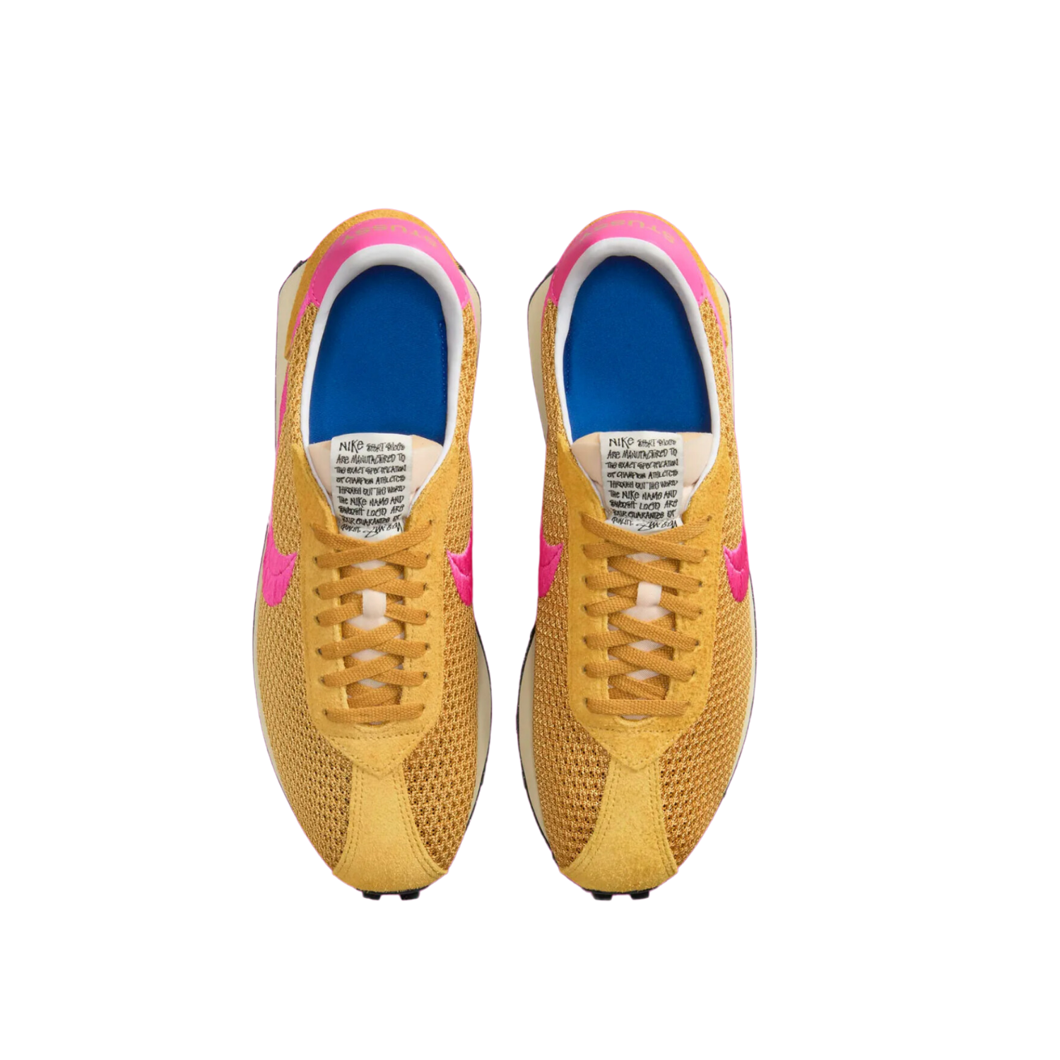 Nike LD 1000 SP Stussy Sanded Gold Laser Fuchsia Fossil Sneakers - Men's Fashion Streetwear Shoes for Casual Wear & Urban Style