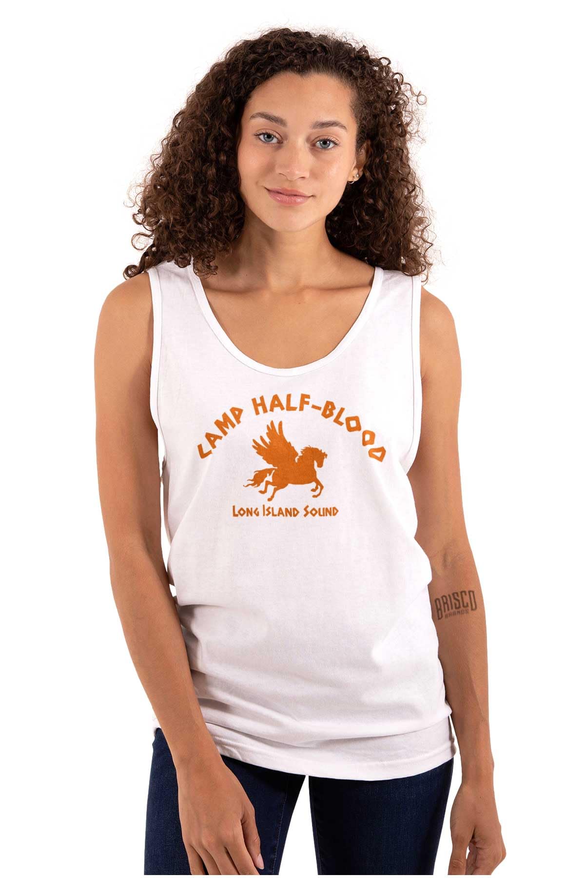 Brisco Brands Camp Half Blood Greek Mythology Tank Top - Unisex T-Shirt for Men & Women - Perfect for Cosplay, Conventions & Greek Mythology Fans