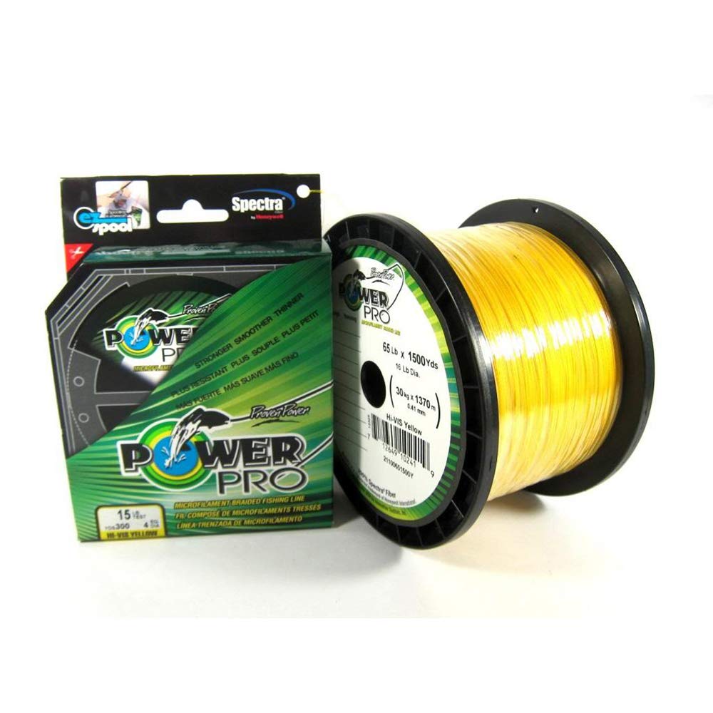 Power Pro Spectra Fiber Braided Fishing Line - High Strength, Low Stretch, Saltwater & Freshwater Use - Perfect for Casting, Trolling, and Deep Sea Fishing