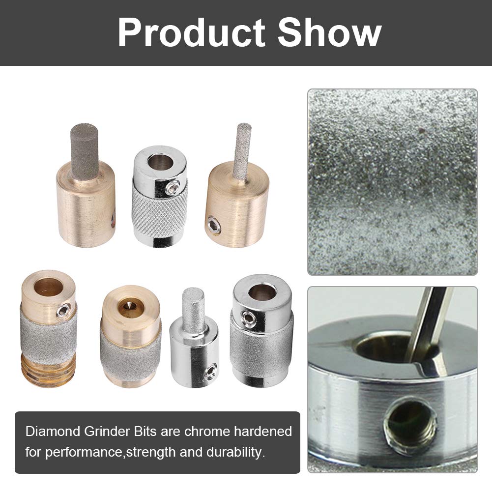Premium Grinding Bit for Ceramic & Glass - Stained Glass Abrasive Tool Compatible with Inland Gryphon Delphiglass Grinders - Perfect for Glass Art, Mosaic Repair & DIY Craft Projects (MCBL58)