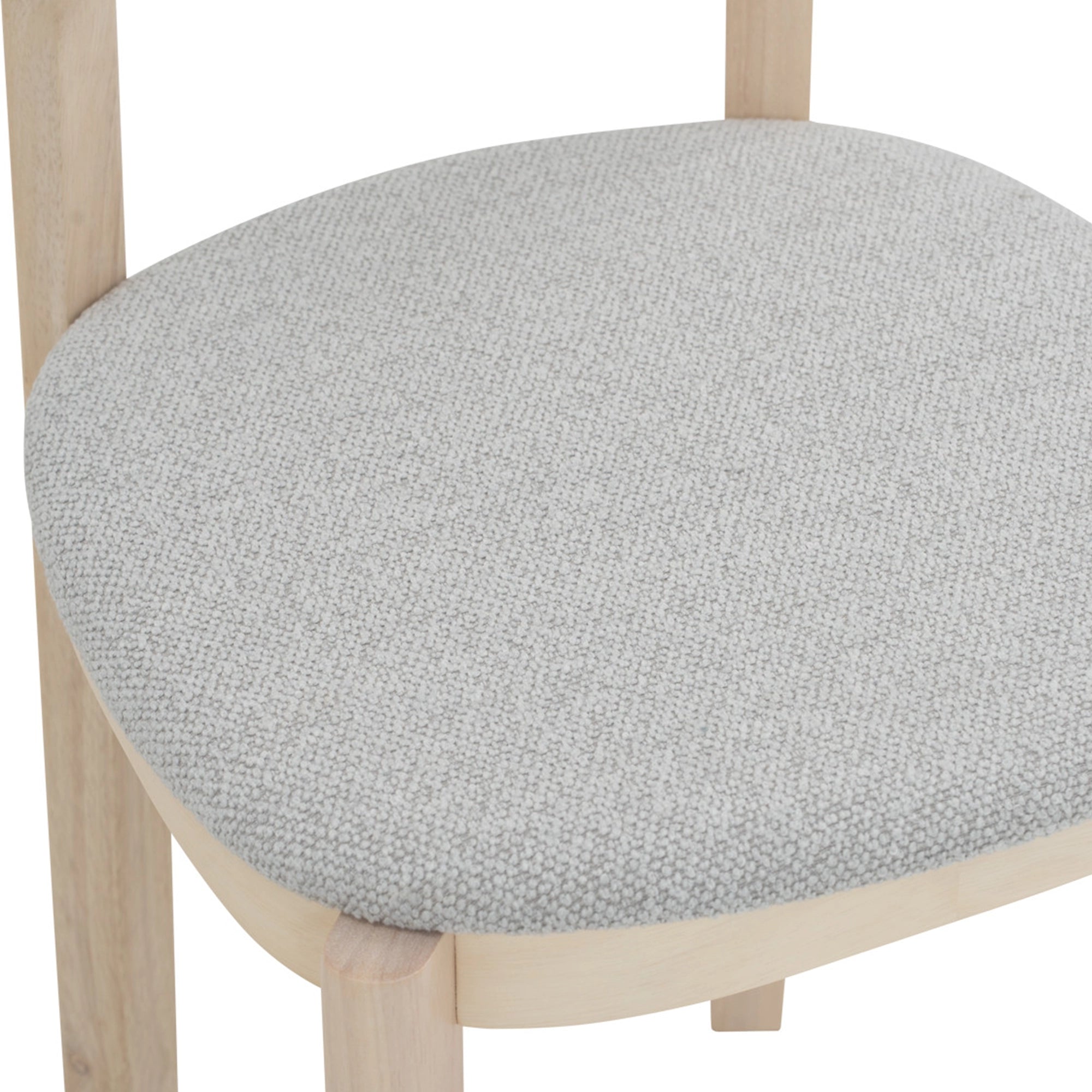 Luna Modern Dining Chair - Mid Century Wooden Dining Room Chair with Upholstered Seat - Perfect for Kitchen, Dining Room, and Home Office