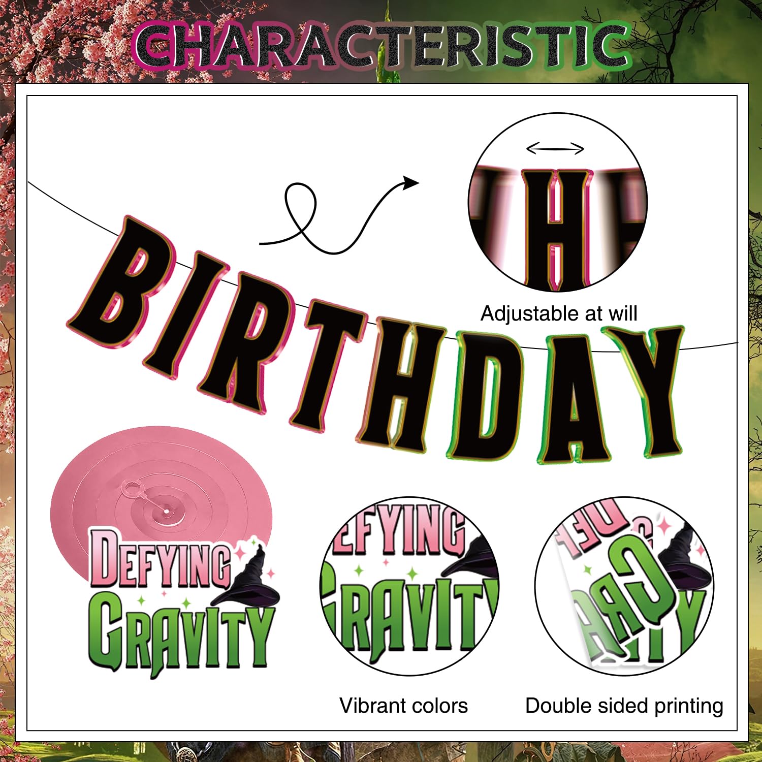 Movie Themed Birthday Decorations Set - Hanging Banner, Swirls & Party Supplies for Kids Birthday Party | Perfect for Movie Night, Themed Celebrations & Fun Family Gatherings