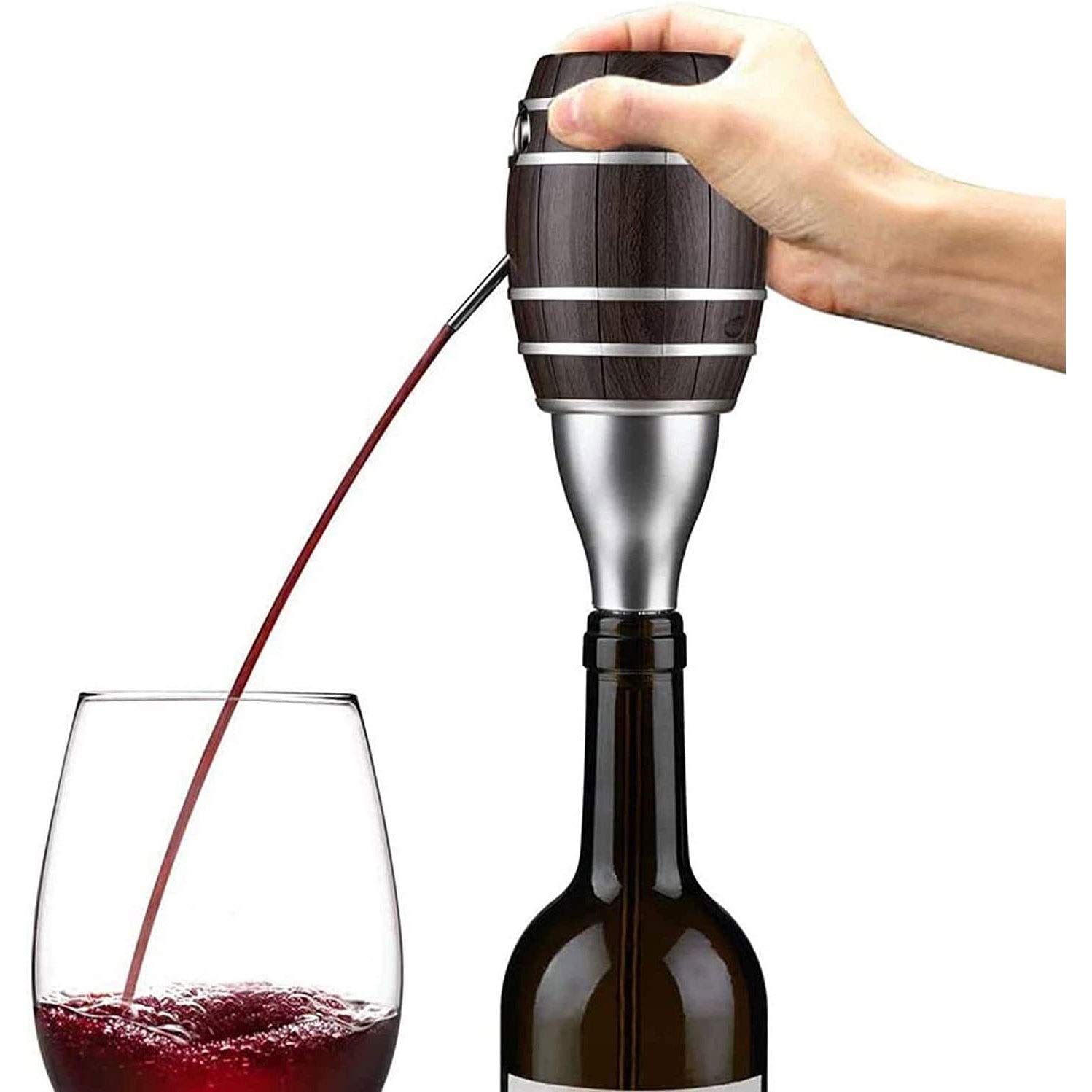 Electric Wine Decanter & Aerator - Automatic Smart Wine Dispenser with One-Touch Pouring, Battery Powered for Instant Wine Aeration & Enhanced Taste | Perfect for Dinner Parties, Wine Tasting & Home Entertaining
