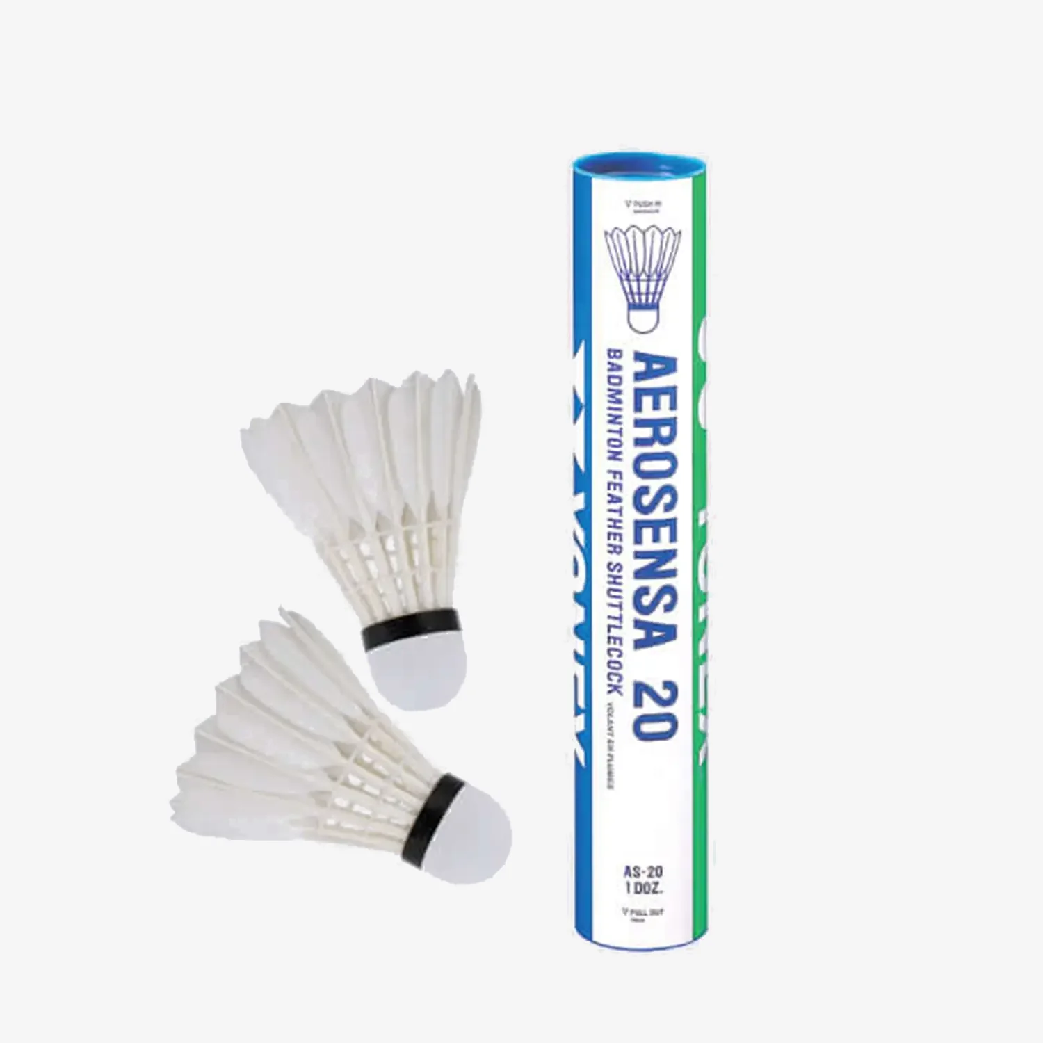 Yonex Aerosensa 20 Feather Badminton Shuttlecocks - Premium Goose Feather Birdies for Professional Tournament Play & Training