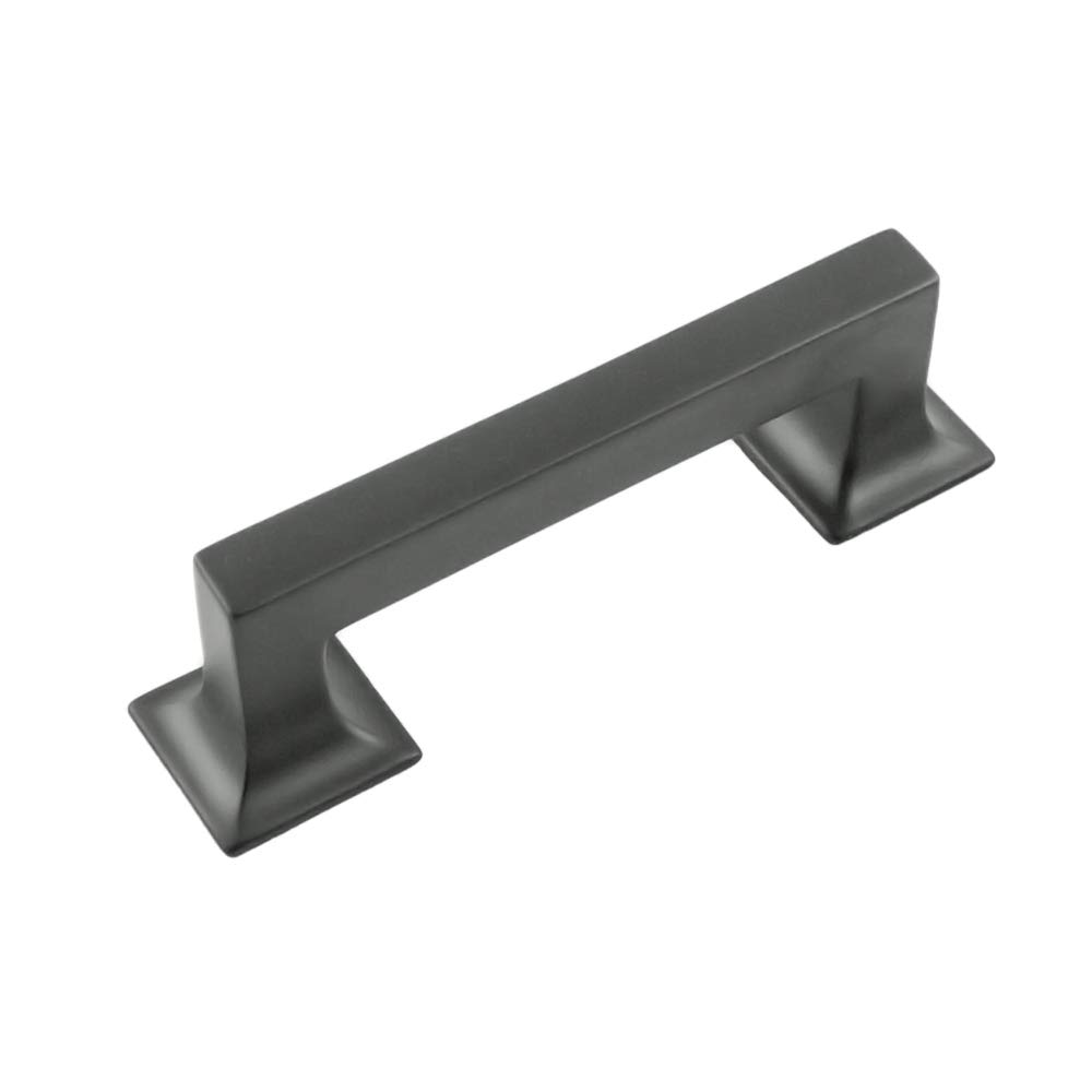 Studio Collection 3 Inch Center to Center Pull - Matte Black Cabinet Handle (10 Pack) - Perfect for Kitchen Cabinets, Drawers & Furniture Hardware