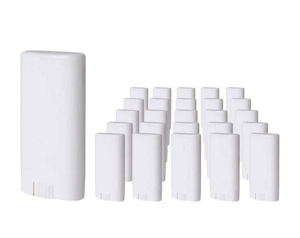 6-Pack 15ml Empty Plastic Deodorant Containers & Lip Balm Tubes - Refillable for Lipstick, Crayon, Chapstick, DIY Homemade Cosmetics - Travel-Friendly Beauty Storage for Makeup, Salves & Creams (Perfect for Home, Salon & On-the-Go Use)