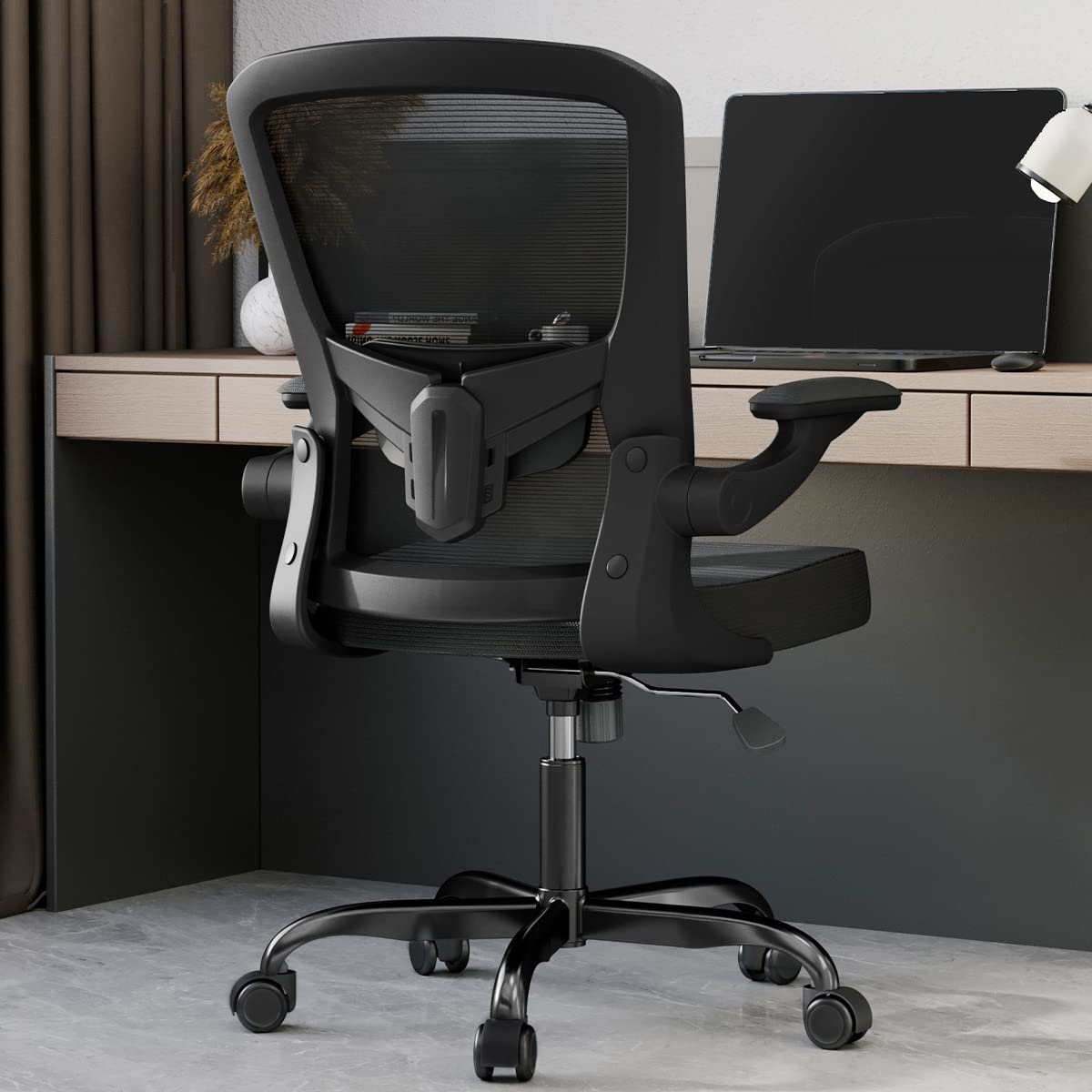 Sytas Ergonomic Mesh Office Chair with Adjustable Lumbar Support - Comfortable Home & Computer Desk Chair for Work, Gaming, and Study - Perfect for Long Hours Sitting in Office or Home Workspace
