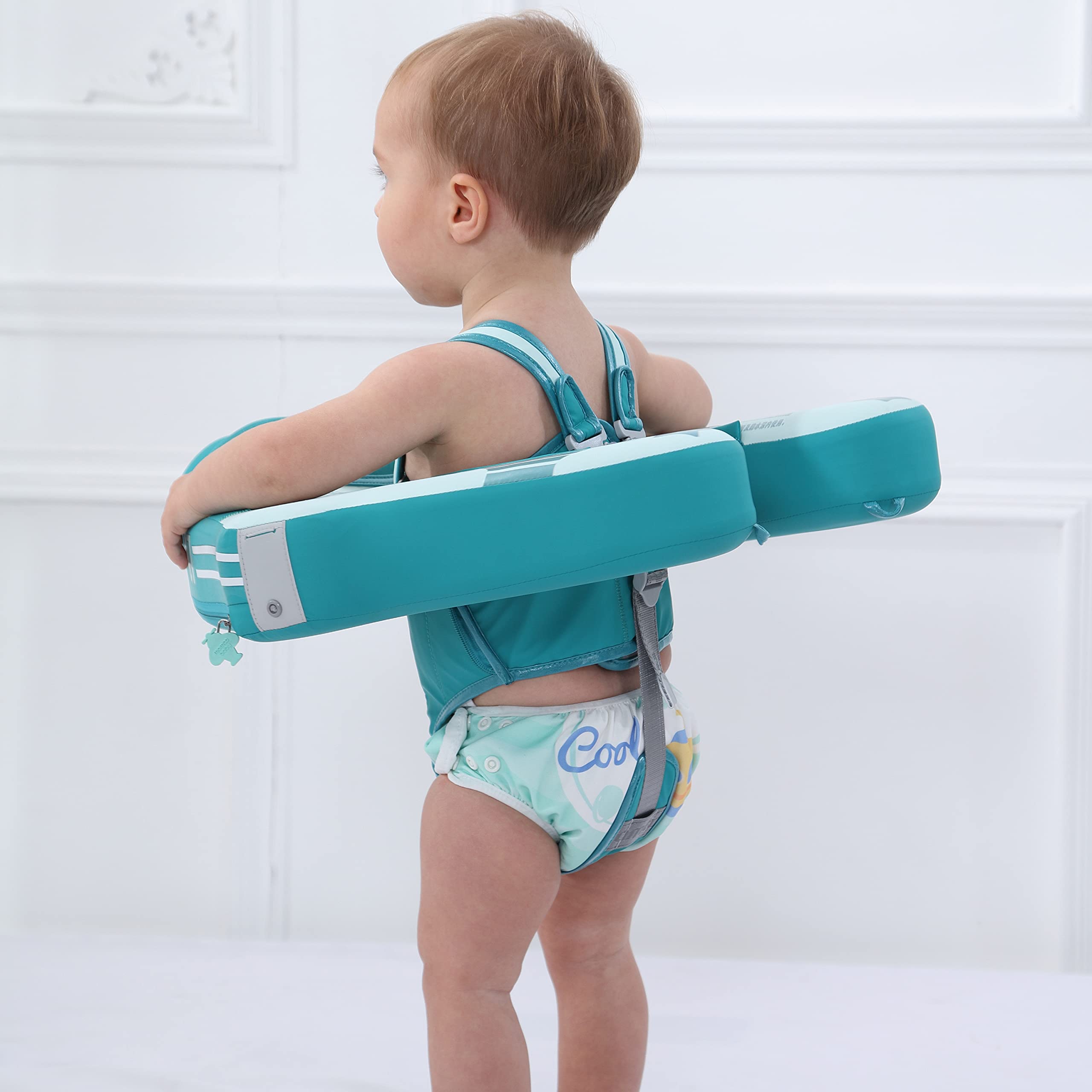 HECCEI Mambobaby Inflatable Airplane Baby Float with Adjustable Sun Canopy - Pink for Pool, Beach & Water Play | Safe Swimming Aid for Toddlers & Infants
