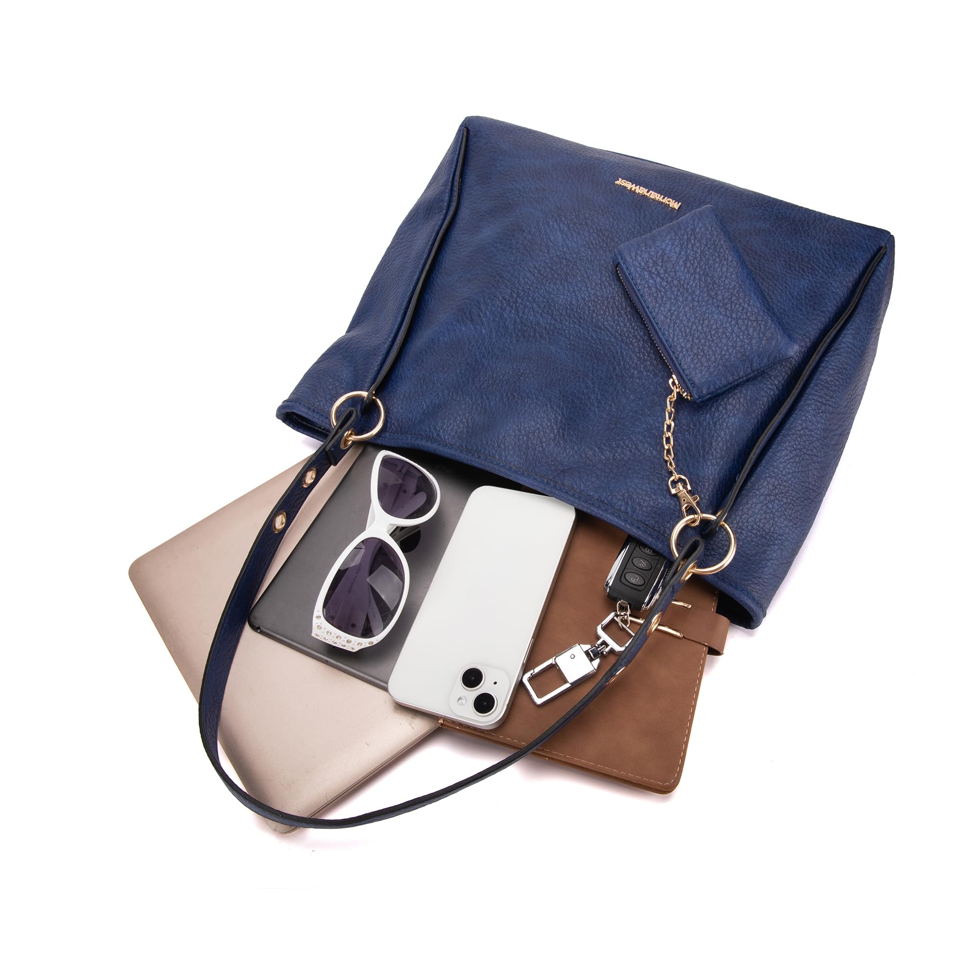 Montana West Large Tote Bag for Women - Stylish Leather Shoulder Purse & Handbag - Perfect for Work, Travel & Everyday Use