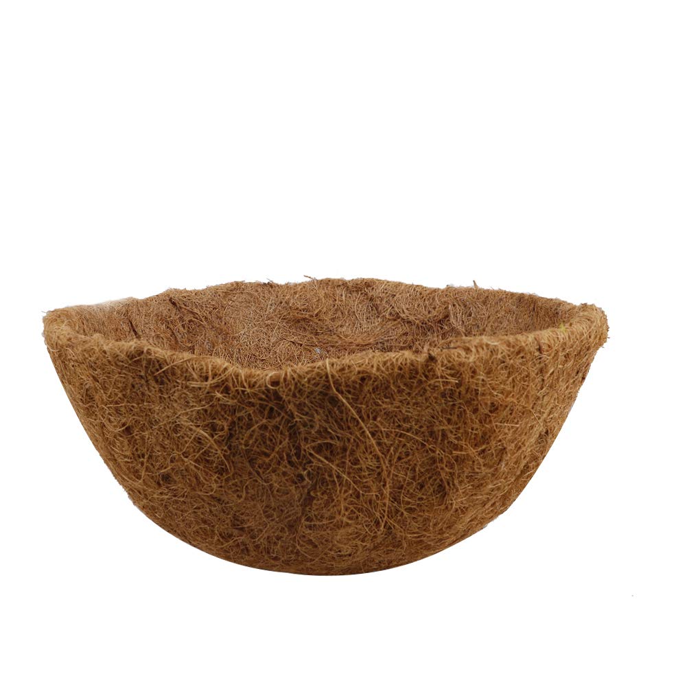 Round Coco Liners for Planters - 15.7 Inch Coconut Coir Fiber Replacement Liners for Hanging Baskets & Wall Planters | Durable Garden Flower Pot Liners for Indoor/Outdoor Plants, Balcony & Patio Decor