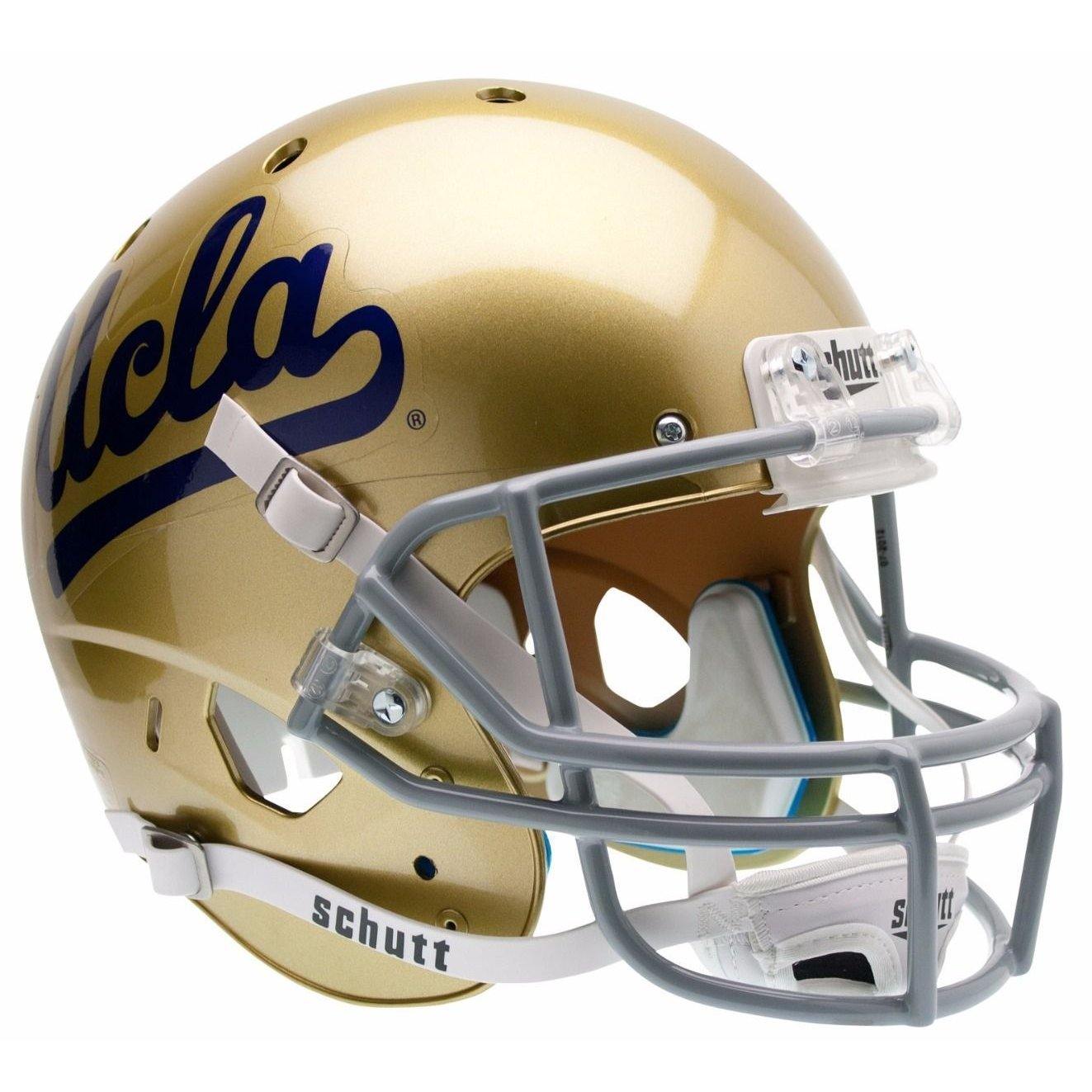 UCLA Bruins College Football Collectible Mini Helmet - Authentic Replica with Display Stand - Perfect for Sports Fans, Memorabilia Collectors, and Game Room Decor