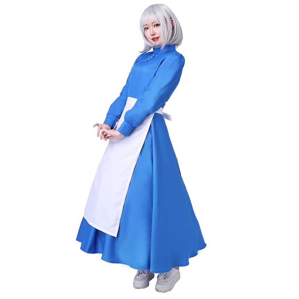 Anime Cosplay Costume for Women - Blue Apron Dress DIY Outfit | Perfect for Halloween, Cosplay Events & Themed Parties