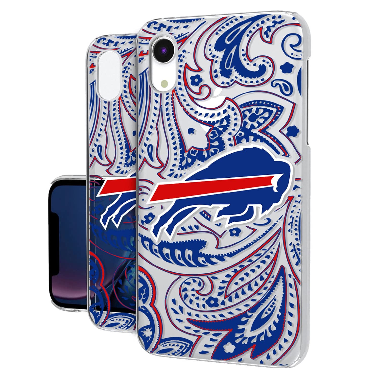 NFL iPhone Case - Clear Paisley Design Protective Phone Cover for Football Fans | Perfect for Game Day, Tailgating & Showing Team Spirit