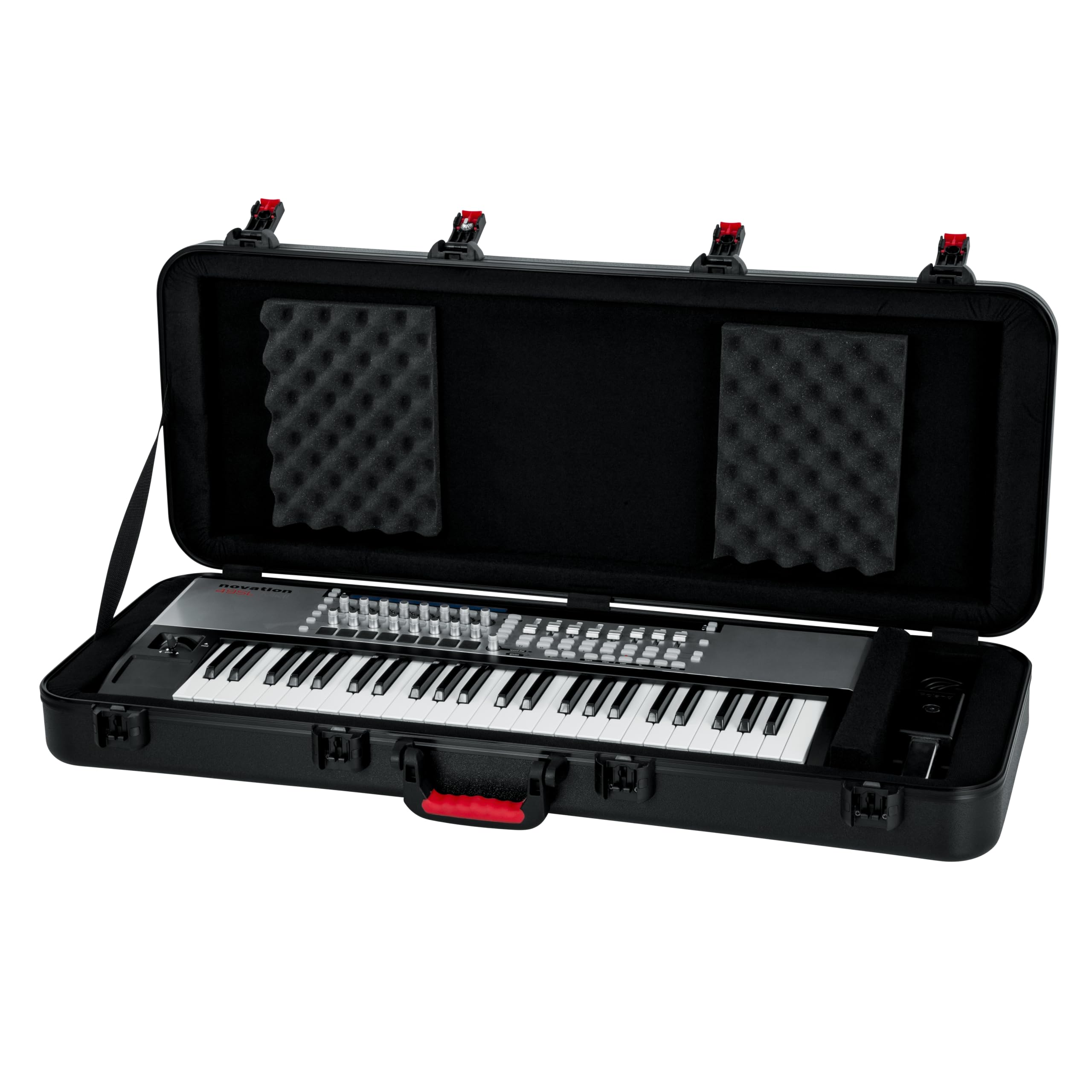 Gator GTSA-KEY49 TSA Approved Keyboard Case - Durable Travel Protection for 49-Key MIDI Controllers & Synthesizers - Perfect for Musicians, Producers & DJs On the Go