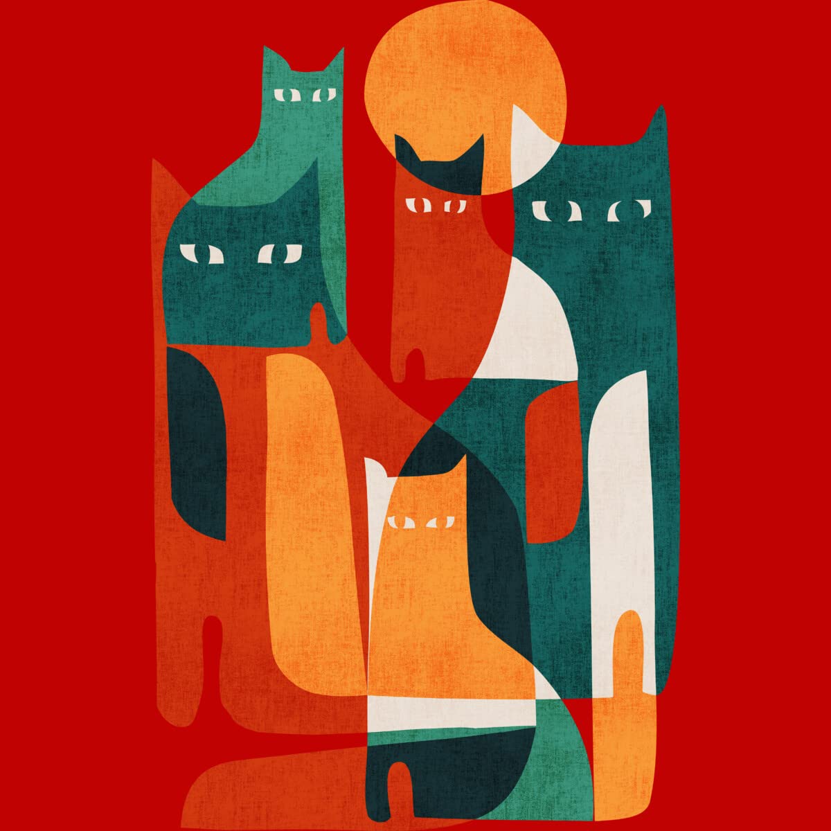 Design By Humans Cat Tank Top for Men - Casual Summer Wear