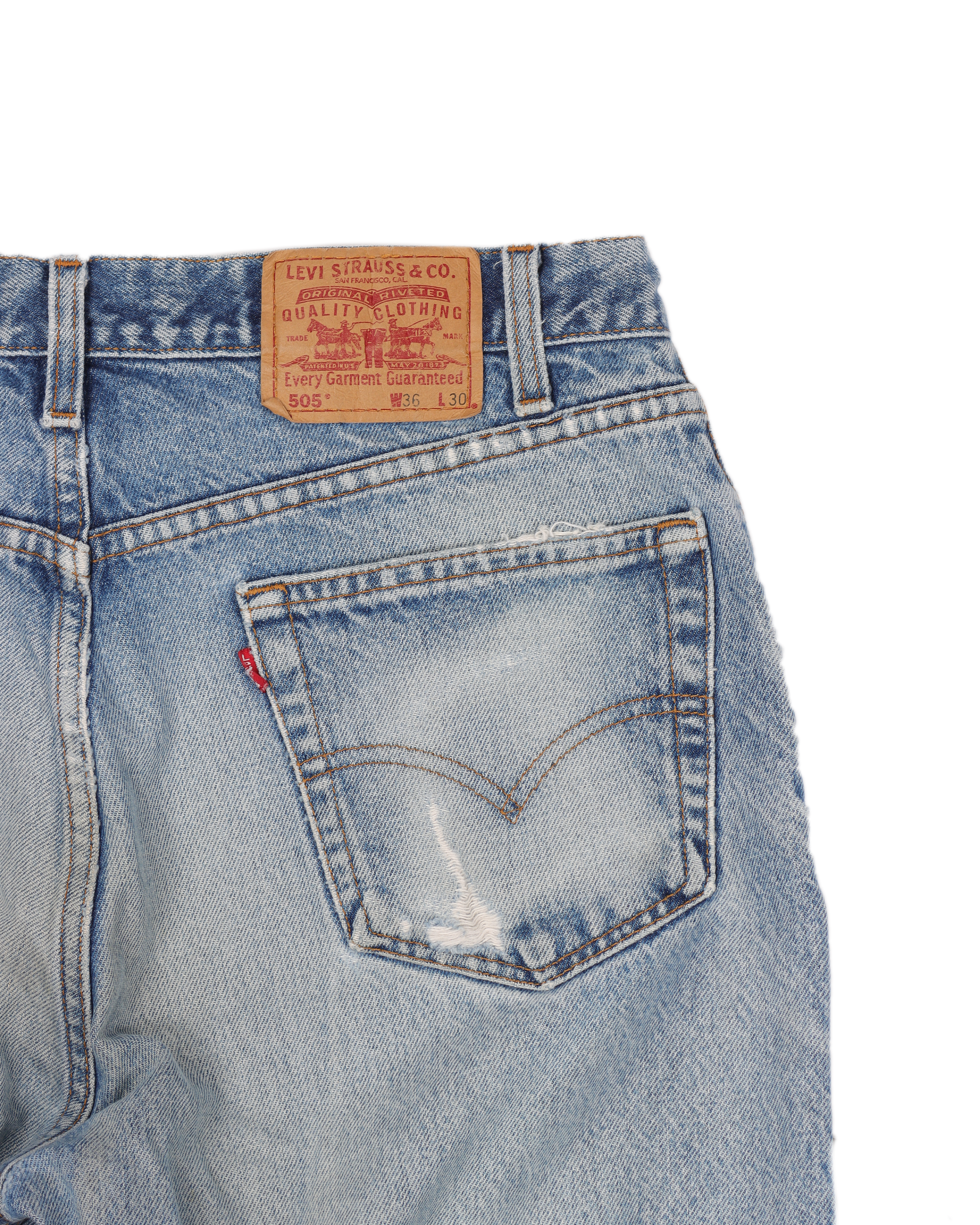 Original 505 Red Tab Levi's Men's Jeans - Classic Straight Fit Denim Pants for Casual & Work Wear | Durable & Comfortable for Everyday Use