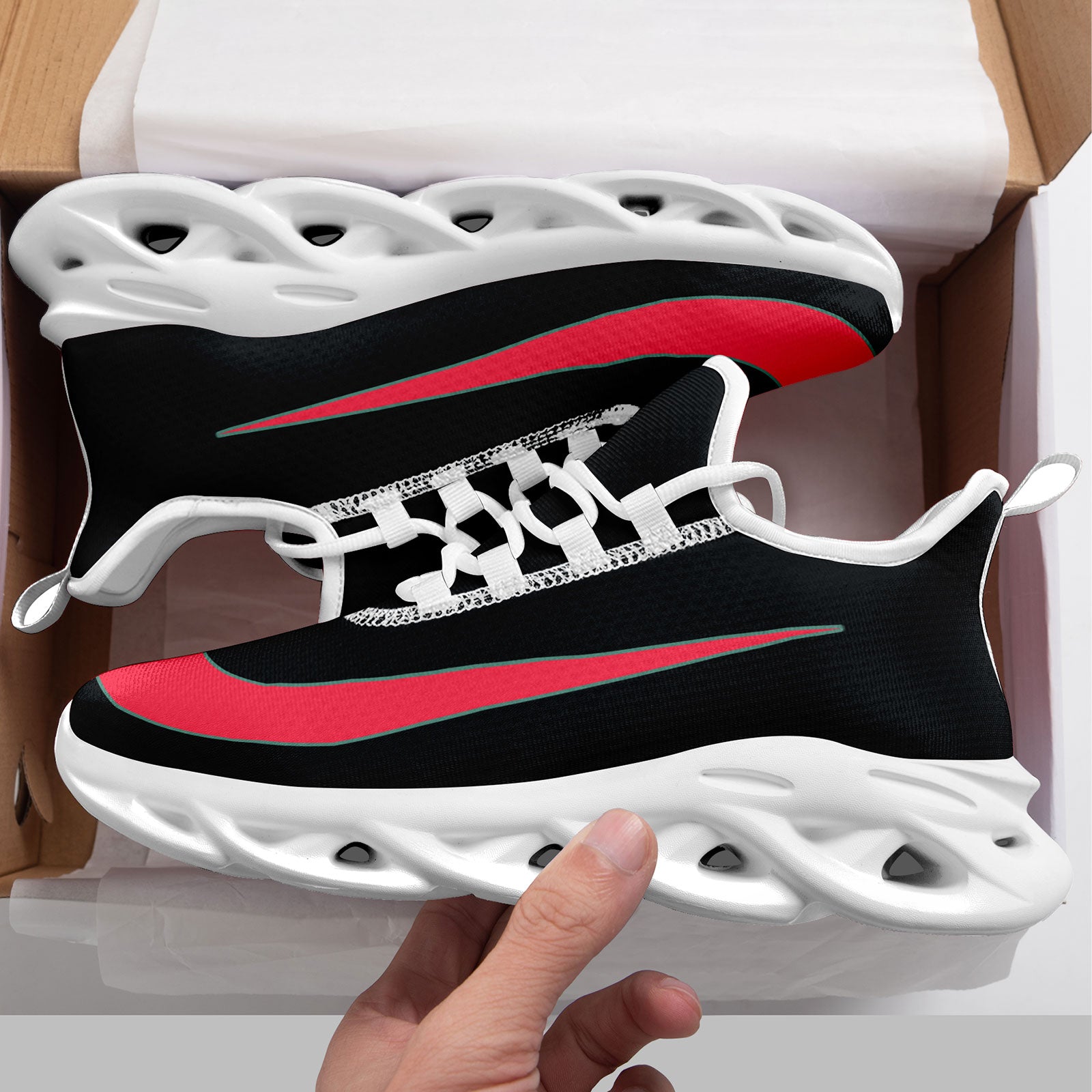 Custom Maxsoul Personalized Sneakers - Breathable Lightweight Running Shoes for Men & Women | Perfect for Gym Workouts, Jogging & Casual Wear (Model FN003 E020109)