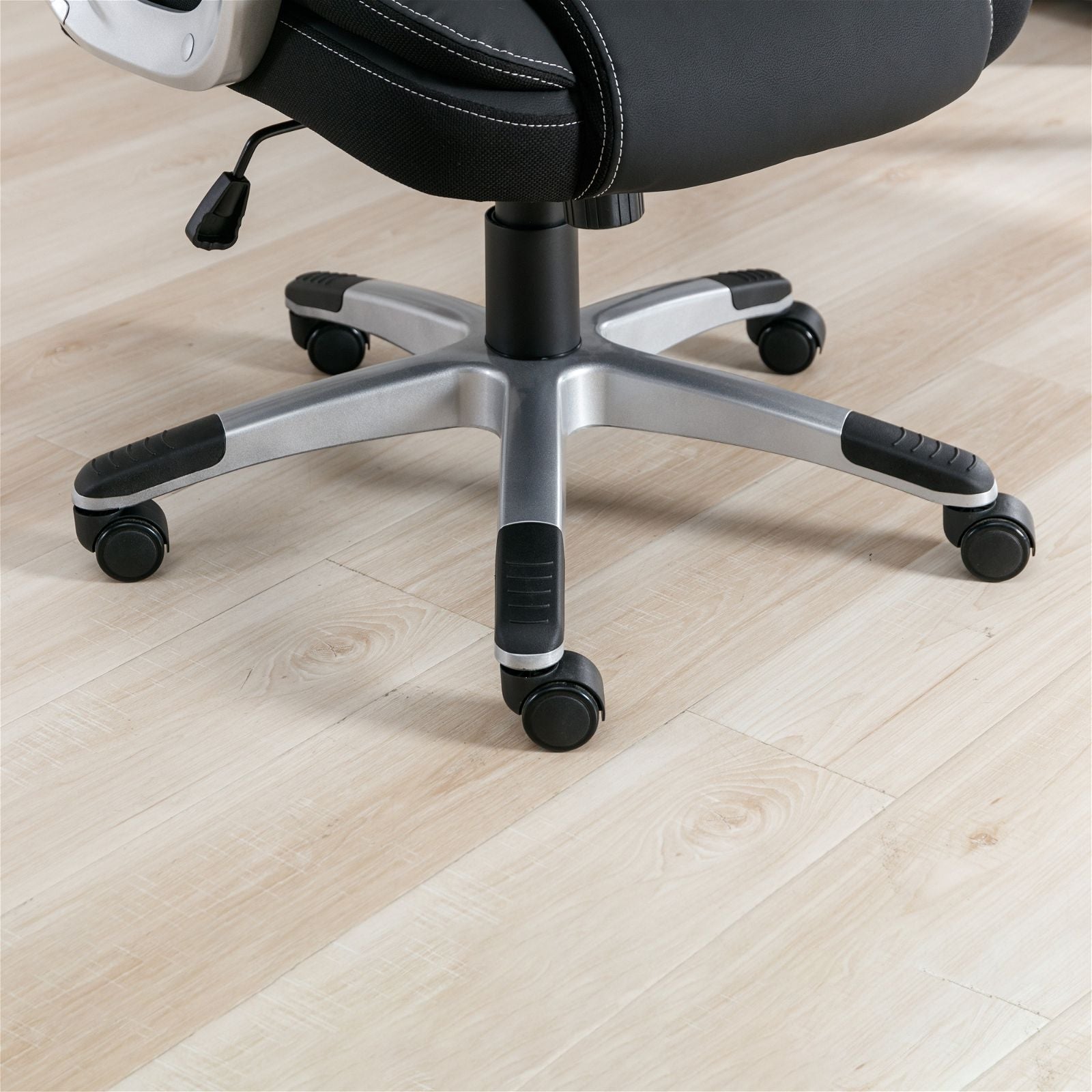 Tauris Legacy Ergonomic Office Chair with Padded Fixed Armrests - Black | Comfortable Support for Long Hours of Work, Home Office, and Gaming