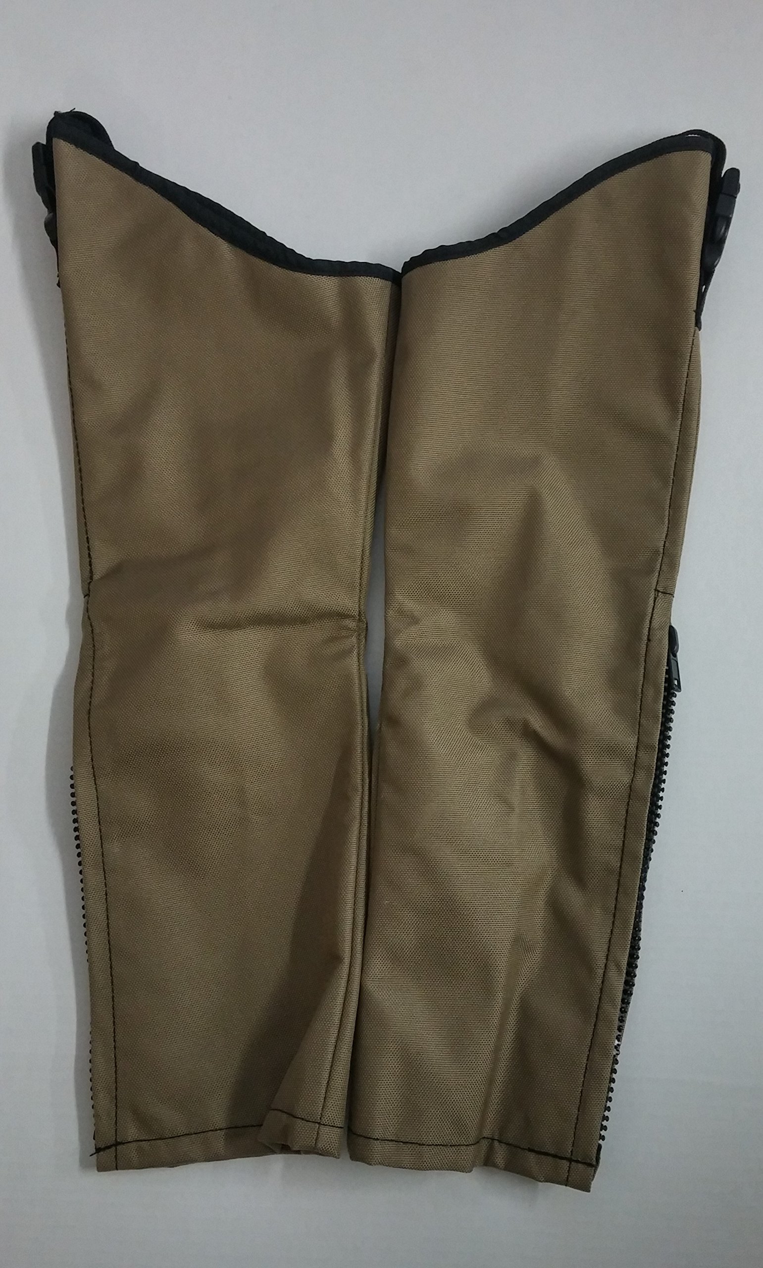 Crack Shot Youth Snake Chaps - Khaki Tan, Large Size - Durable Outdoor Hunting Gear for Kids & Teens - Perfect for Hunting, Hiking & Outdoor Adventures